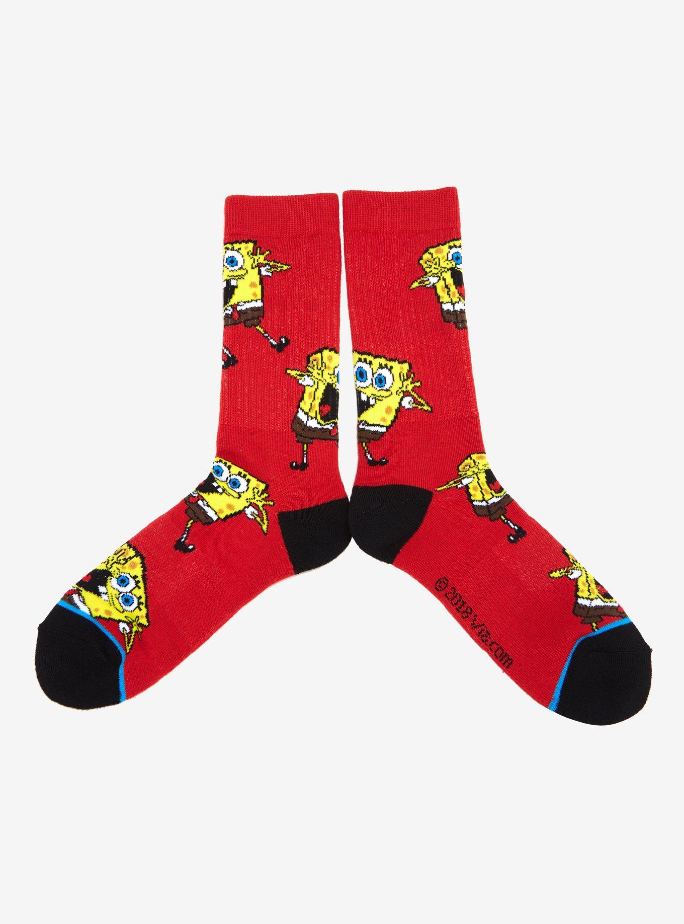 SpongeBob SquarePants Print Crew Socks, , hi-res