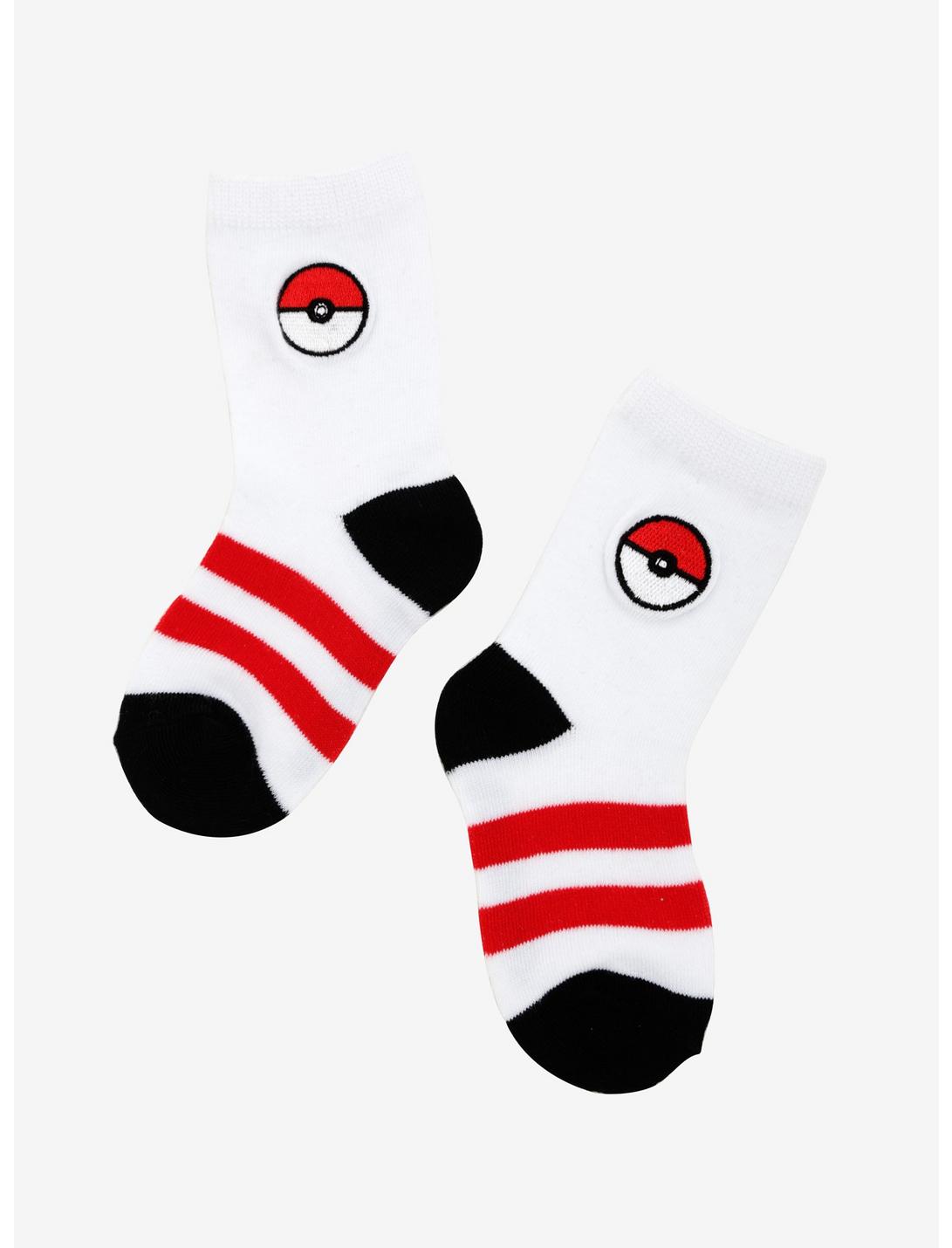 Pokémon Poké Ball Athletic Toddler Socks - BoxLunch Exclusive, , hi-res
