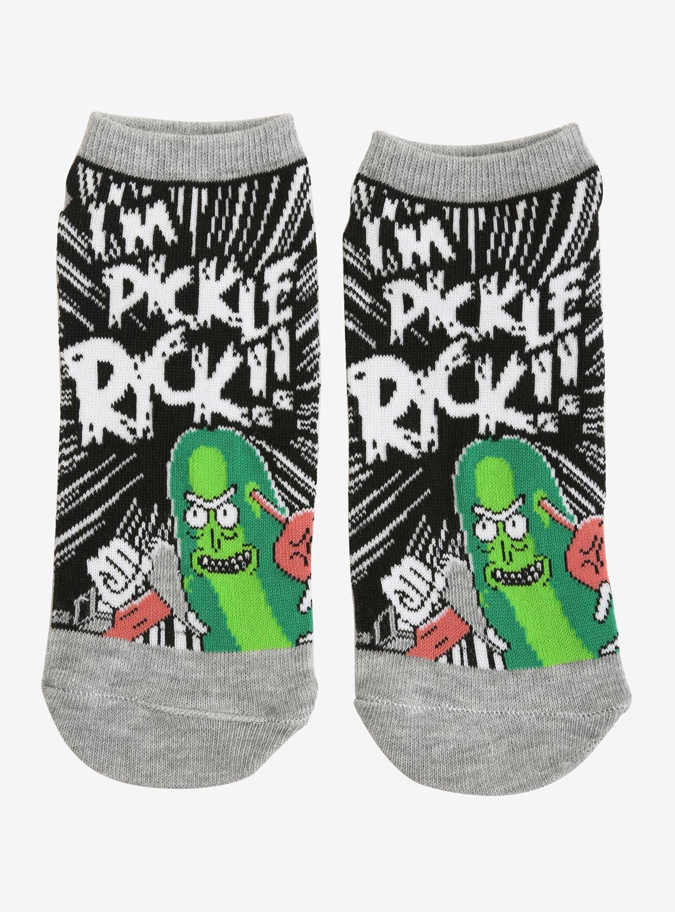 Rick And Morty Pickle Rick No-Show Socks, , hi-res
