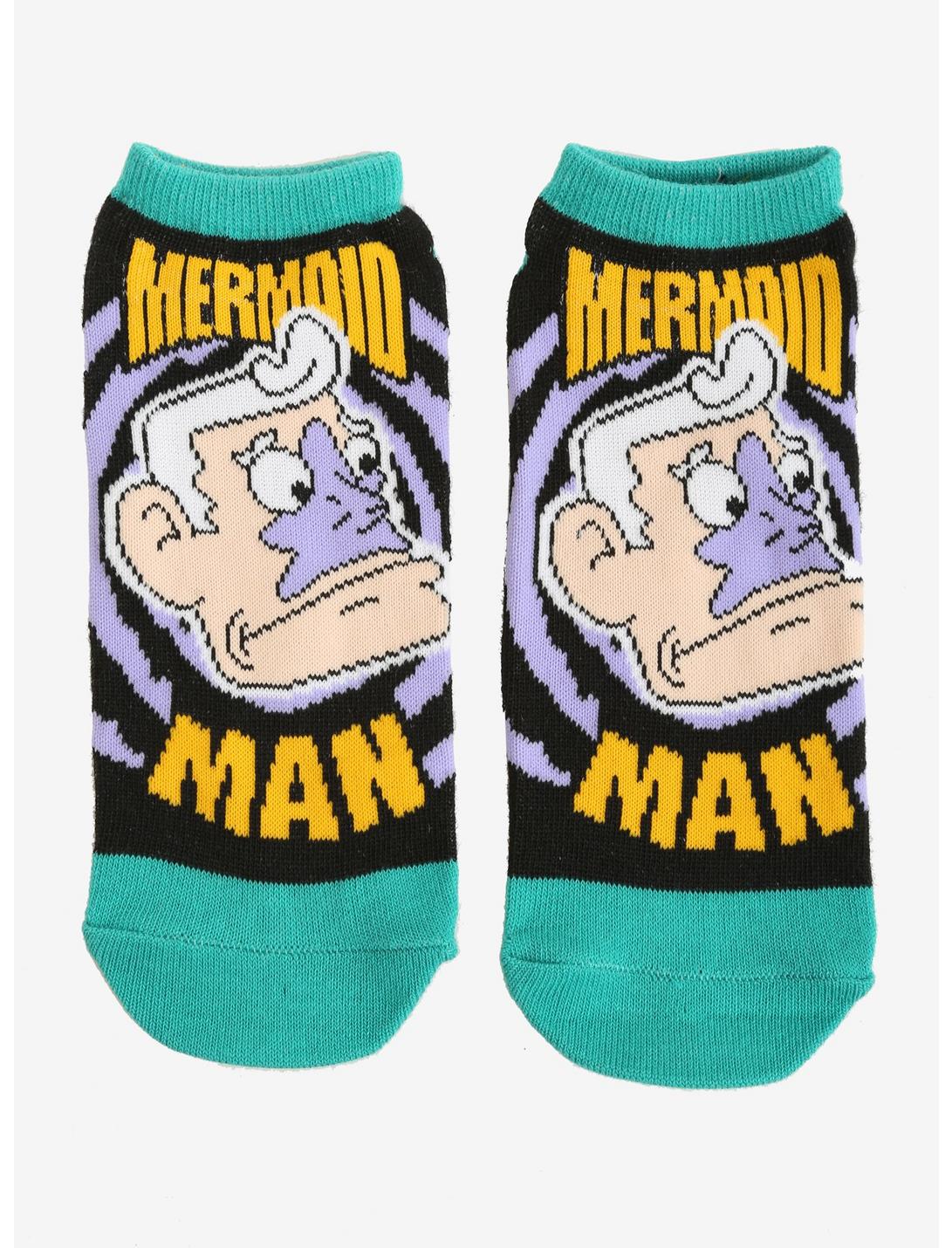 SpongeBob SquarePants Mermaid Man No-Show Socks, , hi-res