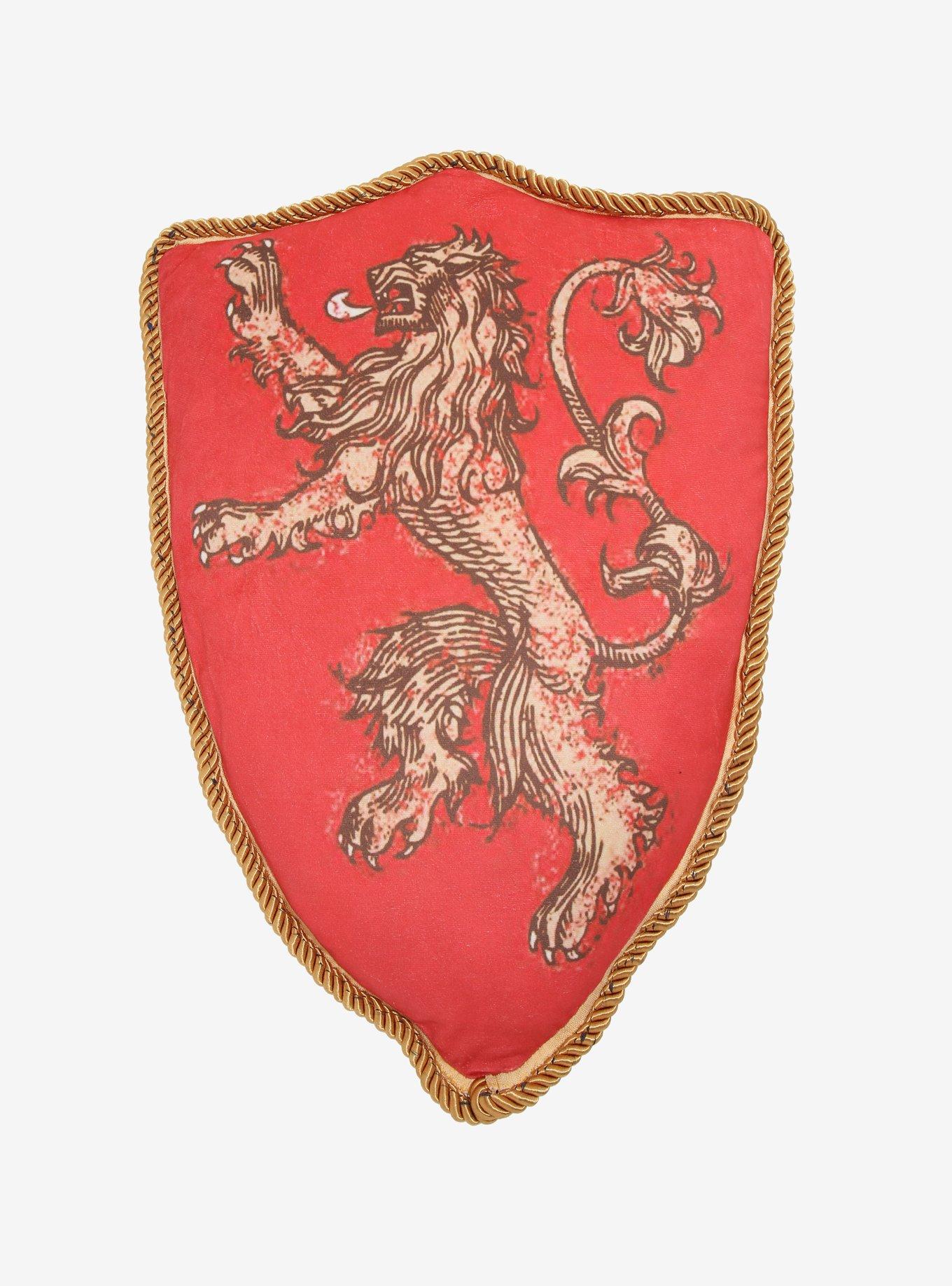 Game Of Thrones Lannister Lion Shield Pillow, , hi-res