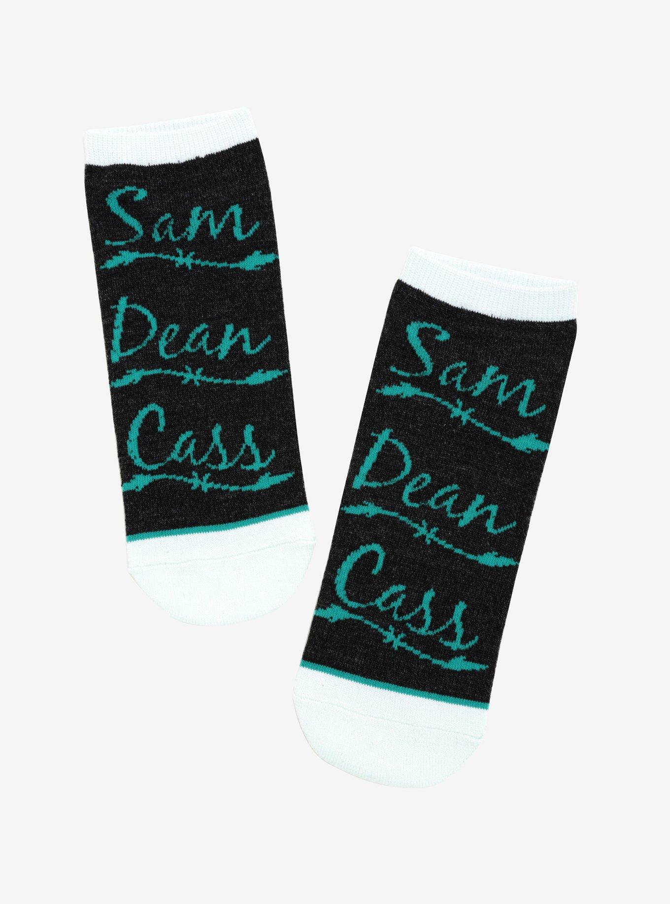 Supernatural Sam Dean & Cass No-Show Socks, , hi-res
