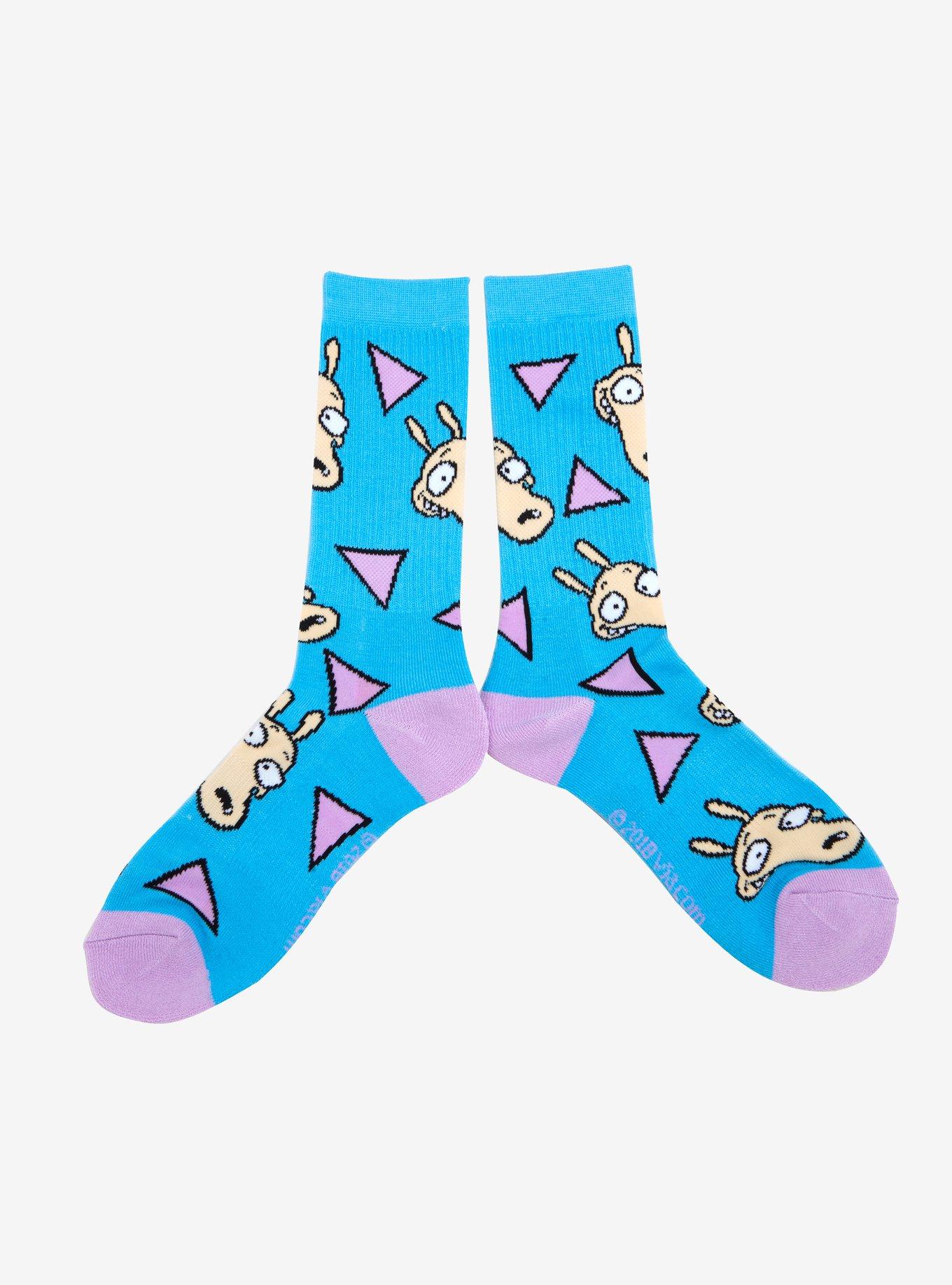 Rocko's Modern Life Rocko Print Crew Socks, , hi-res