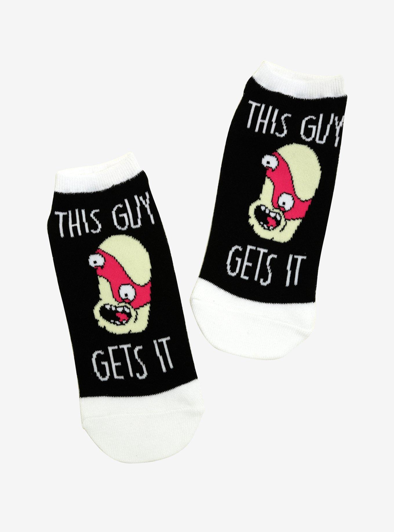 Rick And Morty Noob Noob No-Show Socks, , hi-res