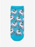 Glitter Unicorn No-Show Socks, , hi-res