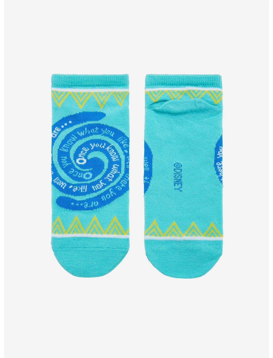 Disney Moana There You Are Spiral No-Show Socks, , hi-res