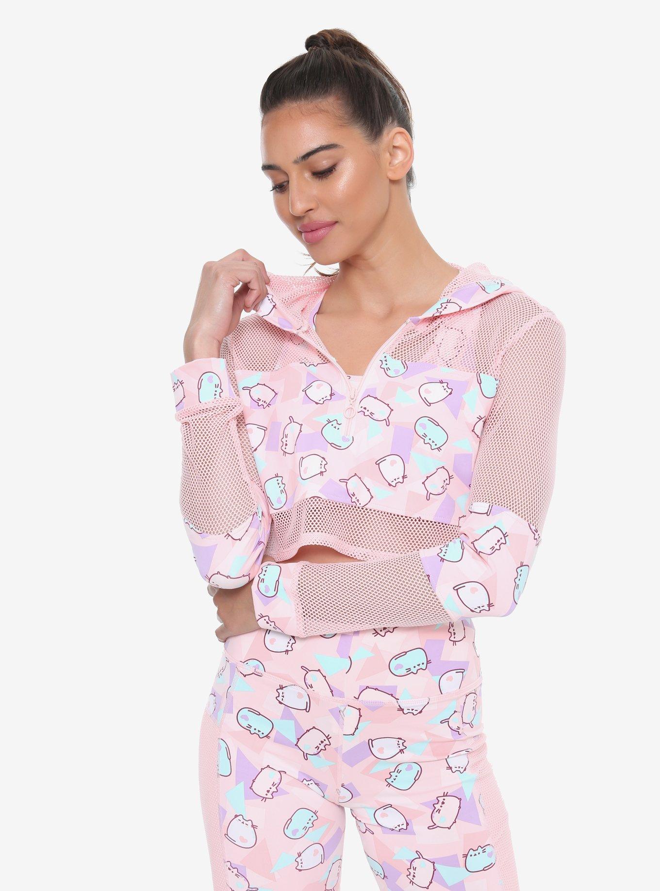 Pusheen Active Crop Jacket, PINK, hi-res