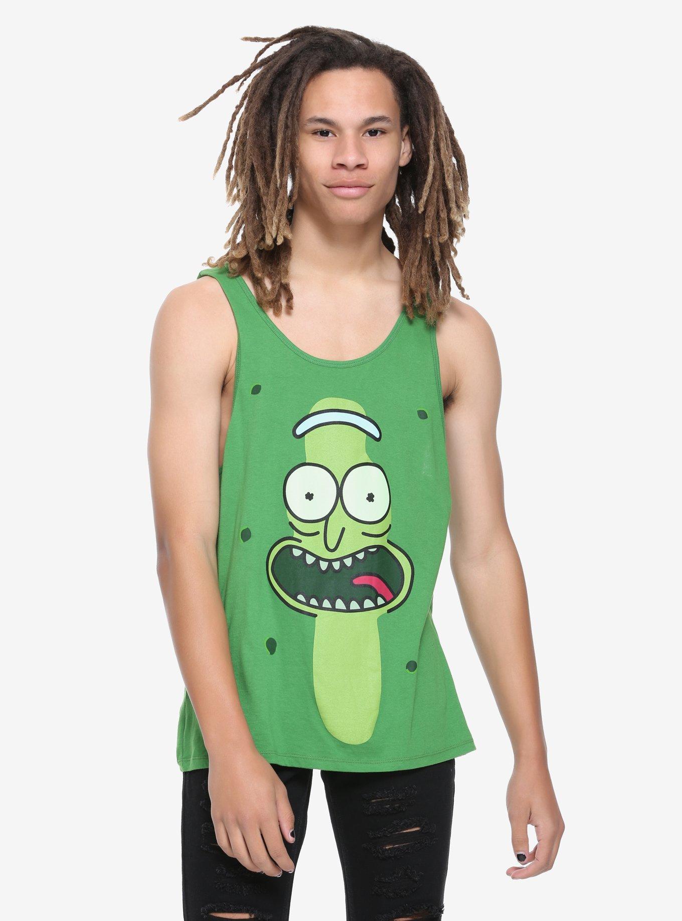 Rick And Morty Pickle Rick Tank Top, GREEN, hi-res