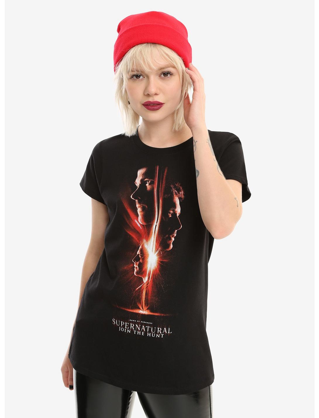 Supernatural Season 13 Poster Girls T-Shirt, BLACK, hi-res