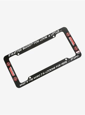 Black 99% Merc 1% Chimichanga License Plate Frame Auto Accessory Deadpool 