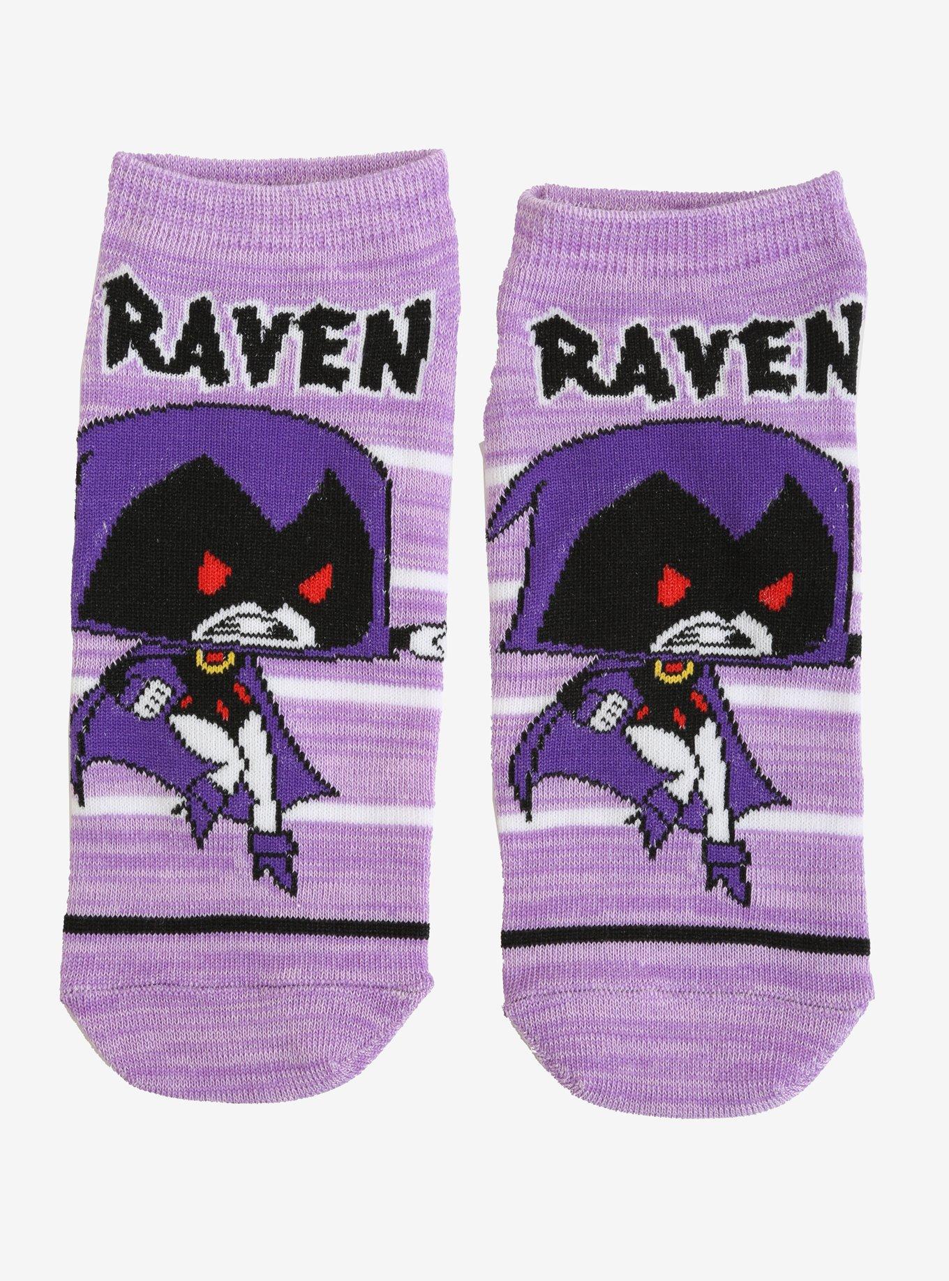 Teen Titans Go! Raven No-Show Socks, , hi-res