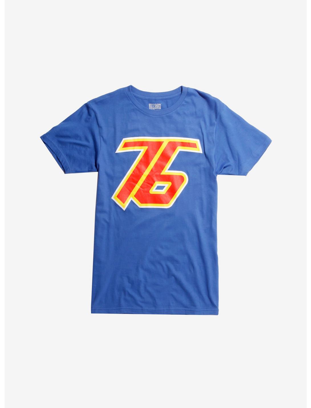 Overwatch Soldier: 76 Logo T-Shirt, BLUE, hi-res
