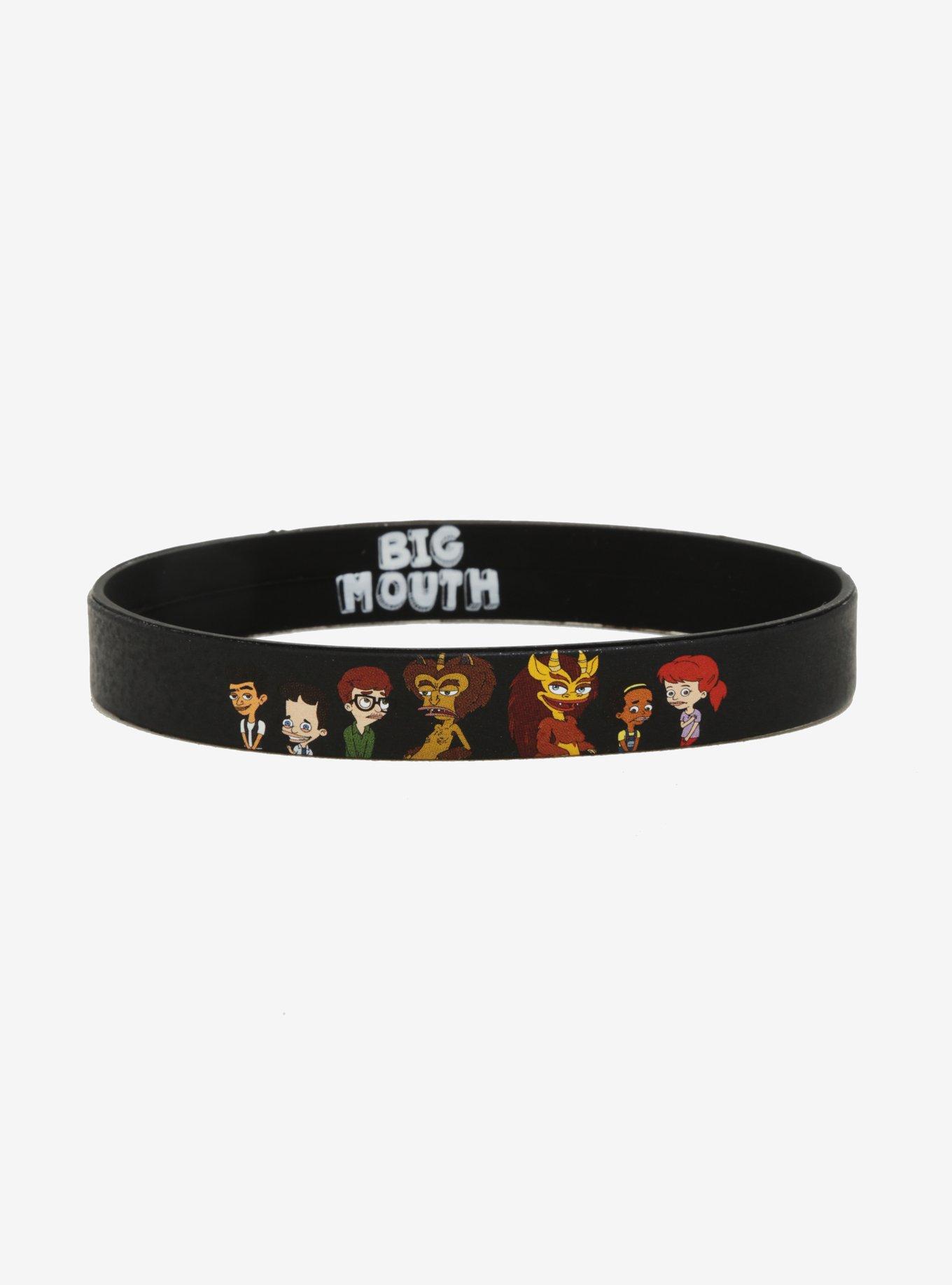 Big Mouth Character Rubber Bracelet, , hi-res