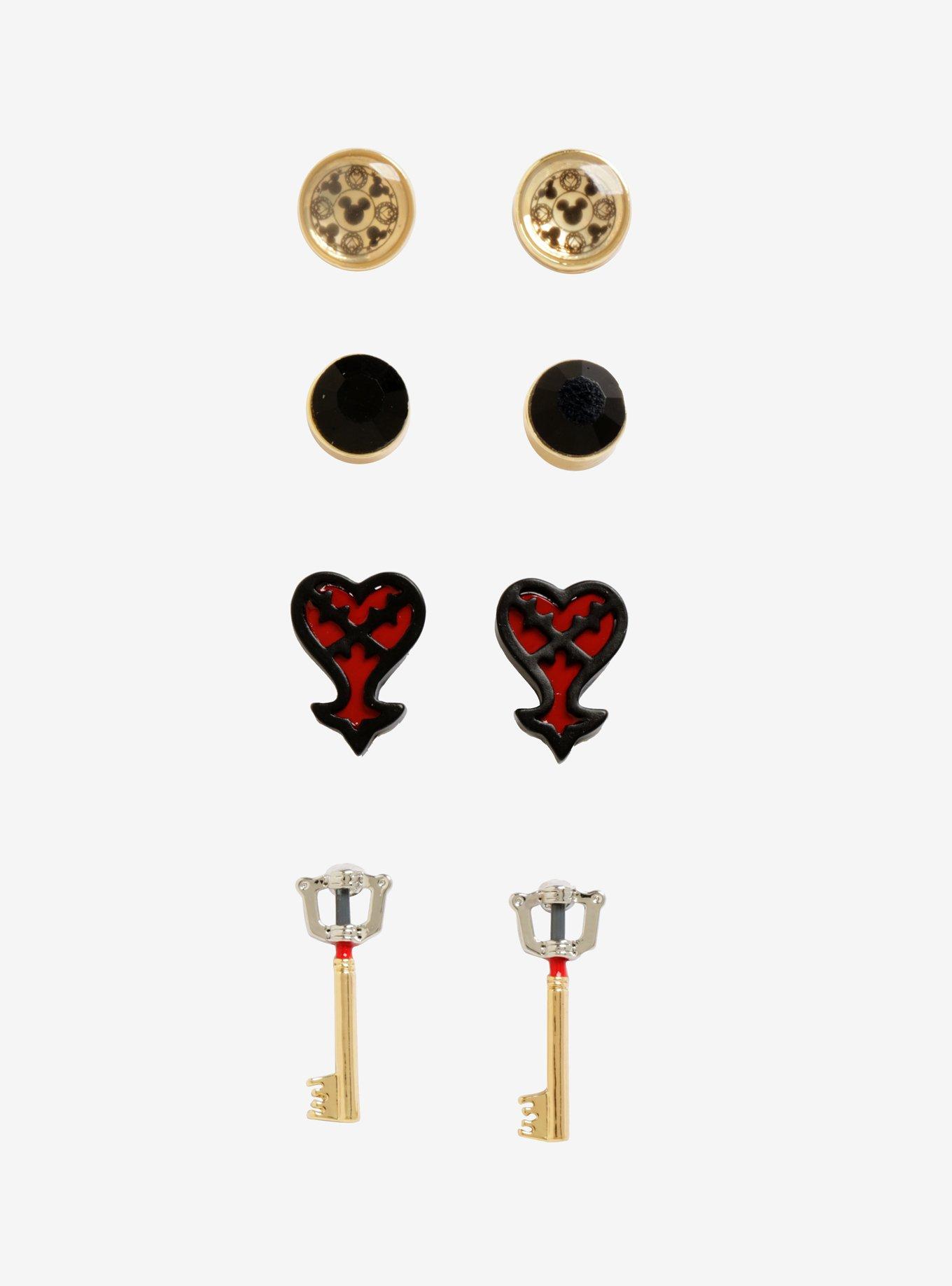 Disney Kingdom Hearts Stud Earring Set, , hi-res