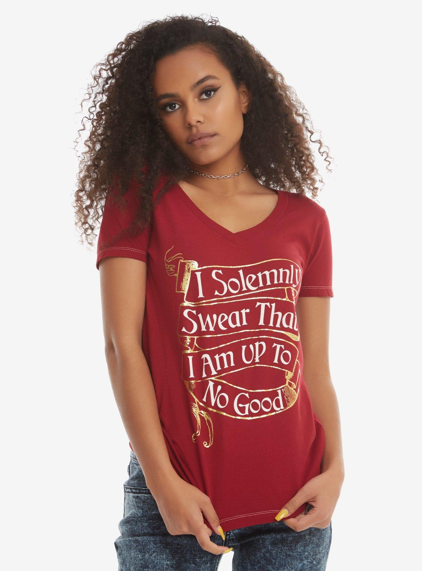 Harry Potter Solemnly Swear Foil Girls T-Shirt, RED, hi-res