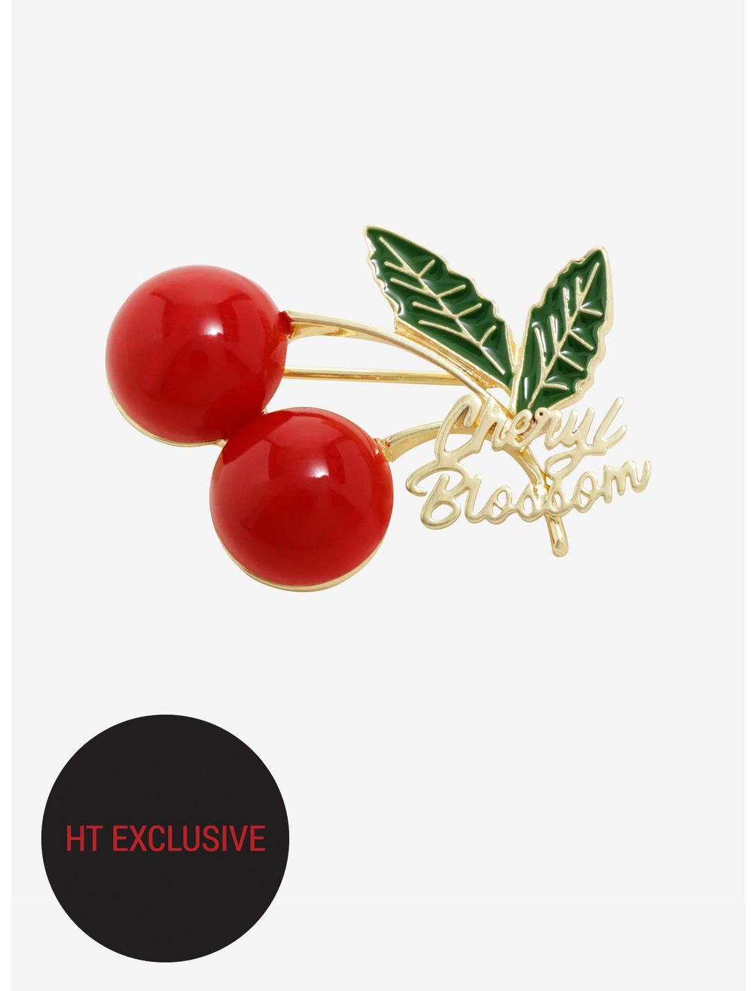 Riverdale Cheryl Blossom Cherry Pin Hot Topic Exclusive, , hi-res