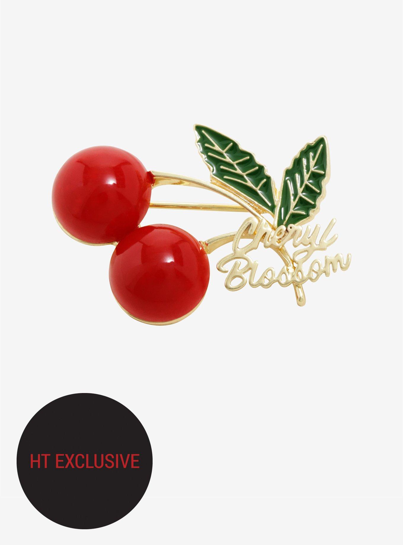 Riverdale Cheryl Blossom Cherry Pin Hot Topic Exclusive, , hi-res