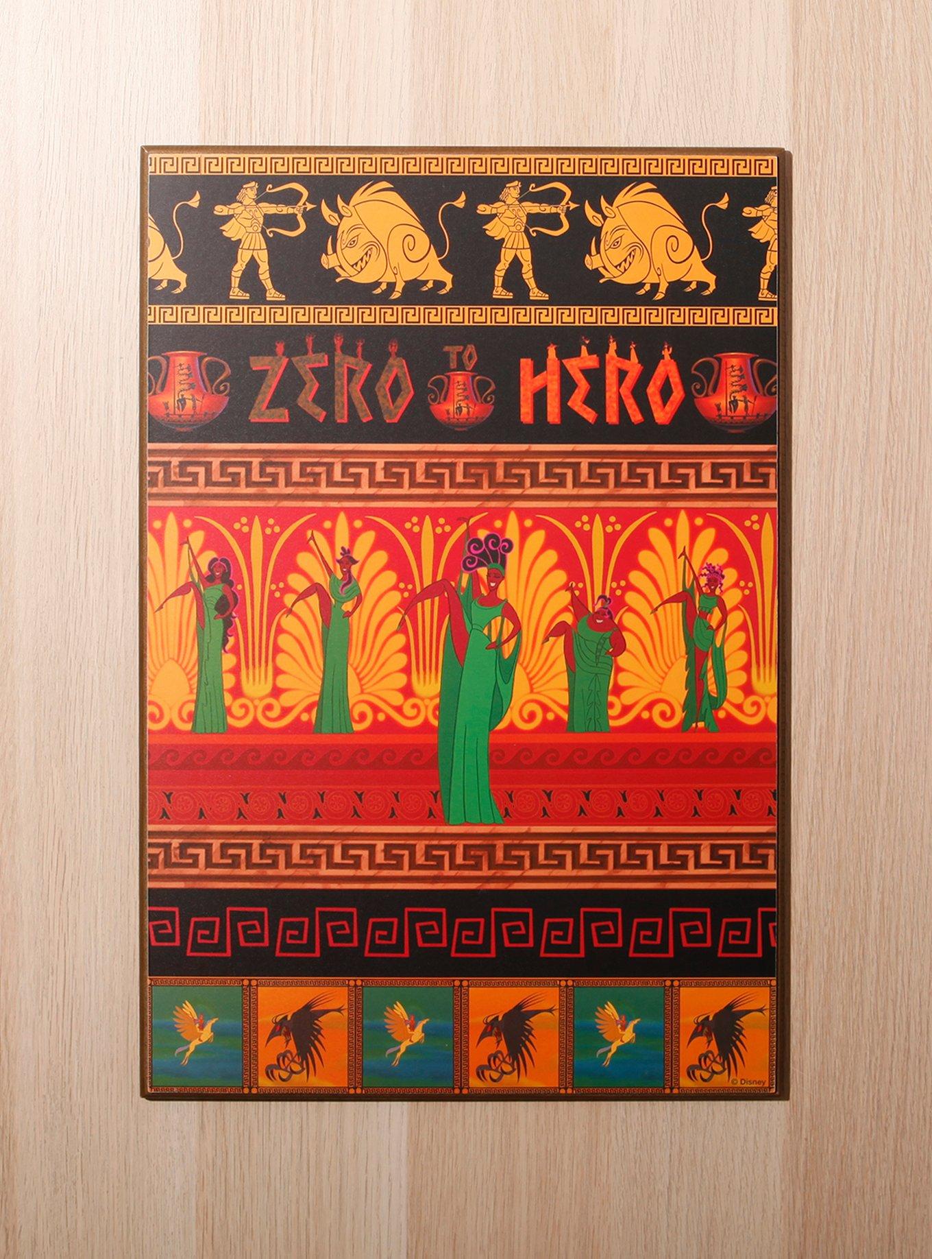 Disney Hercules Zero To Hero Wood Wall Art, , hi-res