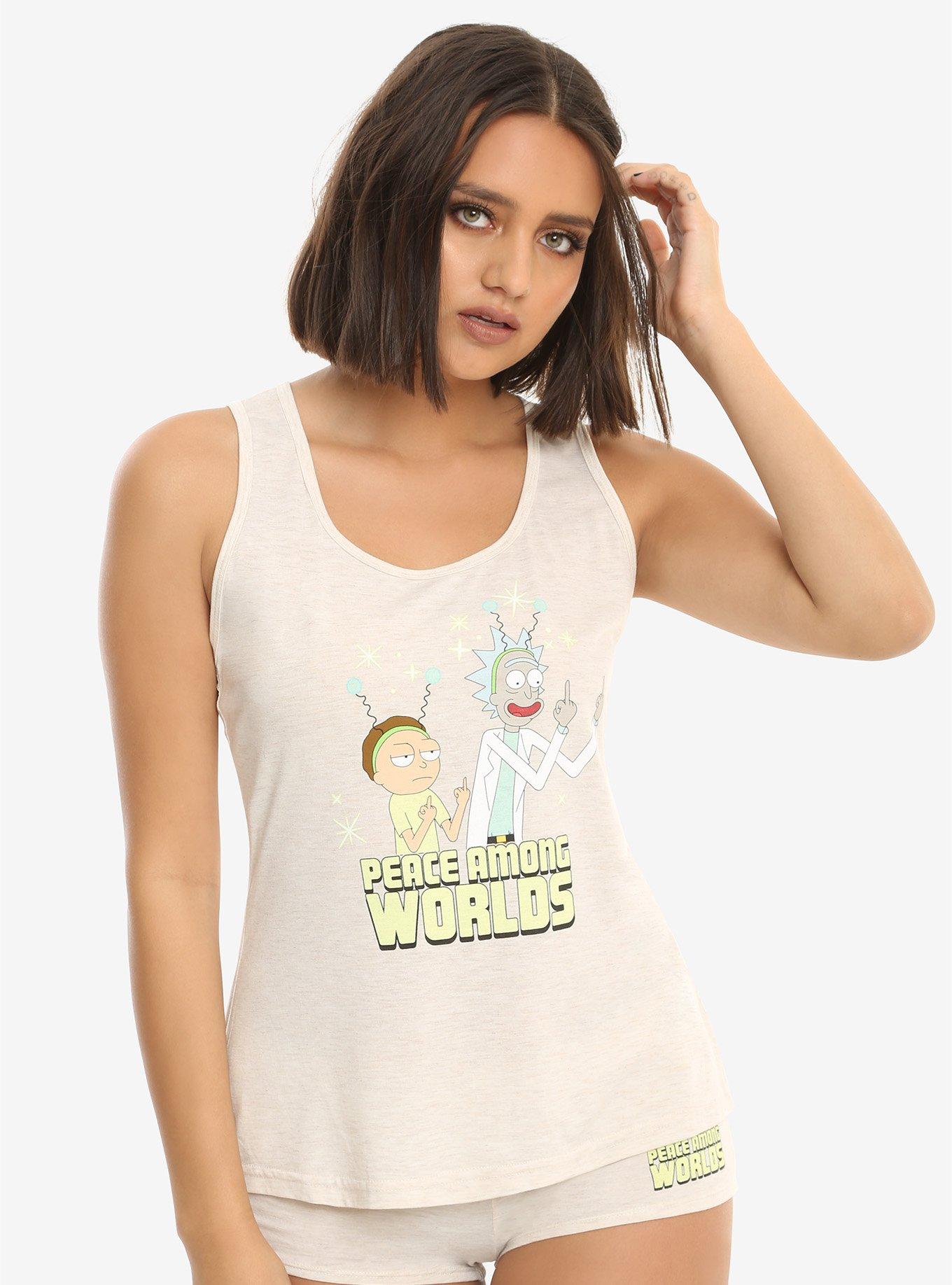 Rick And Morty Peace Among Worlds Girls Sleep Set, IVORY, hi-res