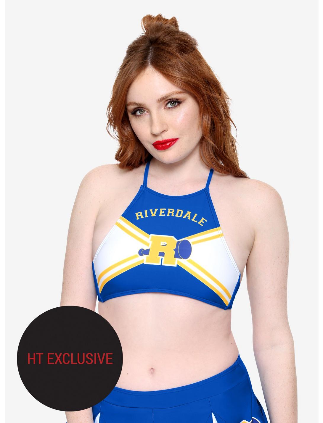 Riverdale Cheer Swim Top Hot Topic Exclusive, BLUE, hi-res