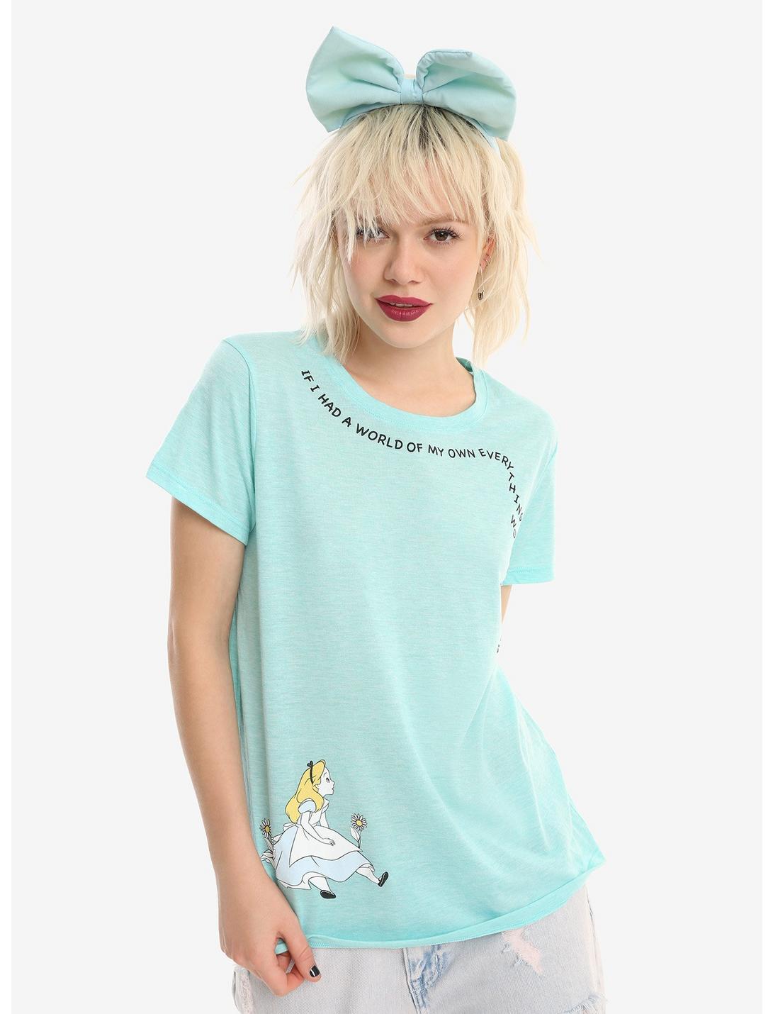 Disney Alice In Wonderland Nonsense Girls T-Shirt, MINT, hi-res