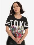 Tokidoki Metropolis Girls Athletic T-Shirt, BLACK, hi-res