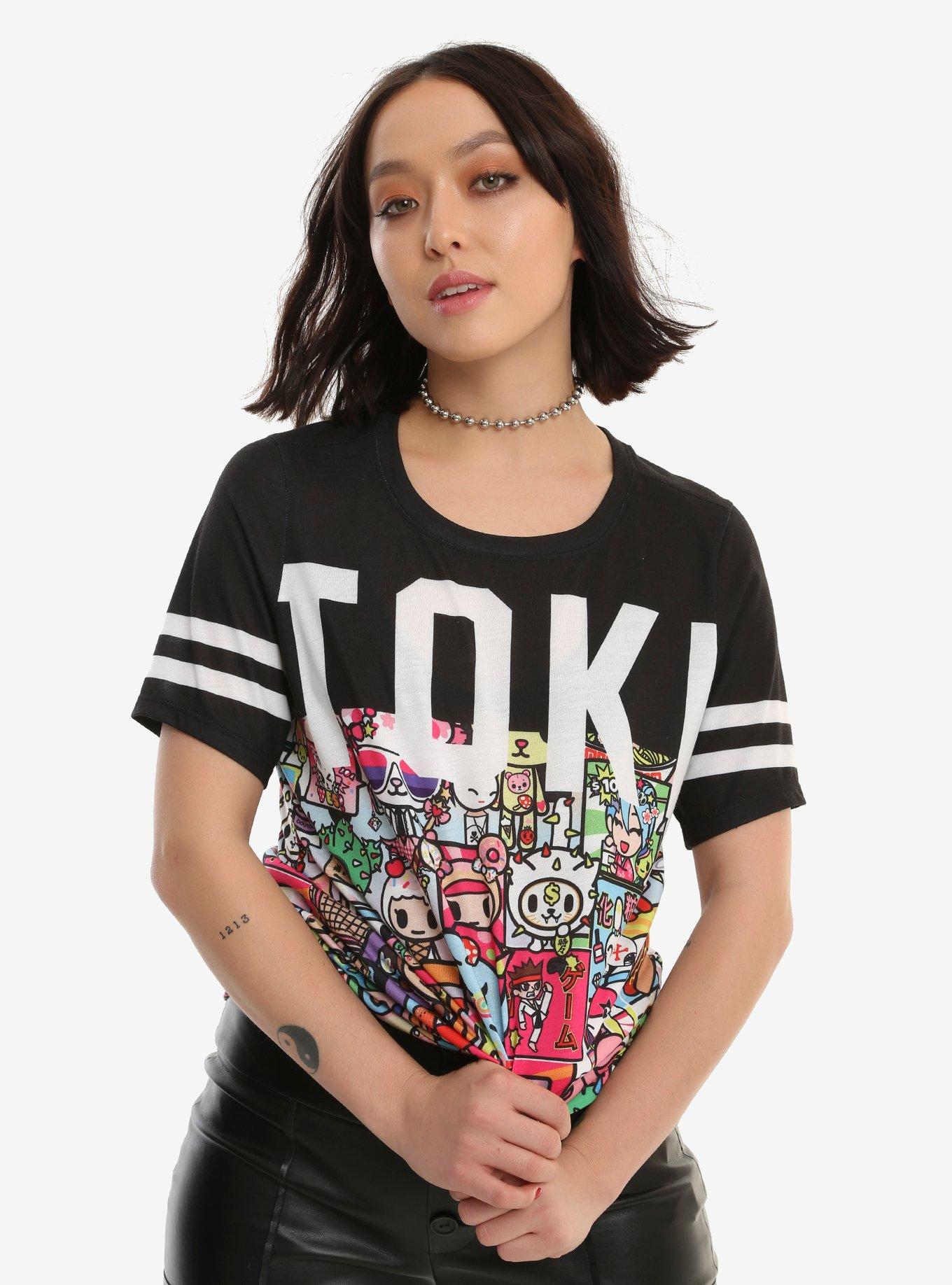 Tokidoki Metropolis Girls Athletic T-Shirt, BLACK, hi-res