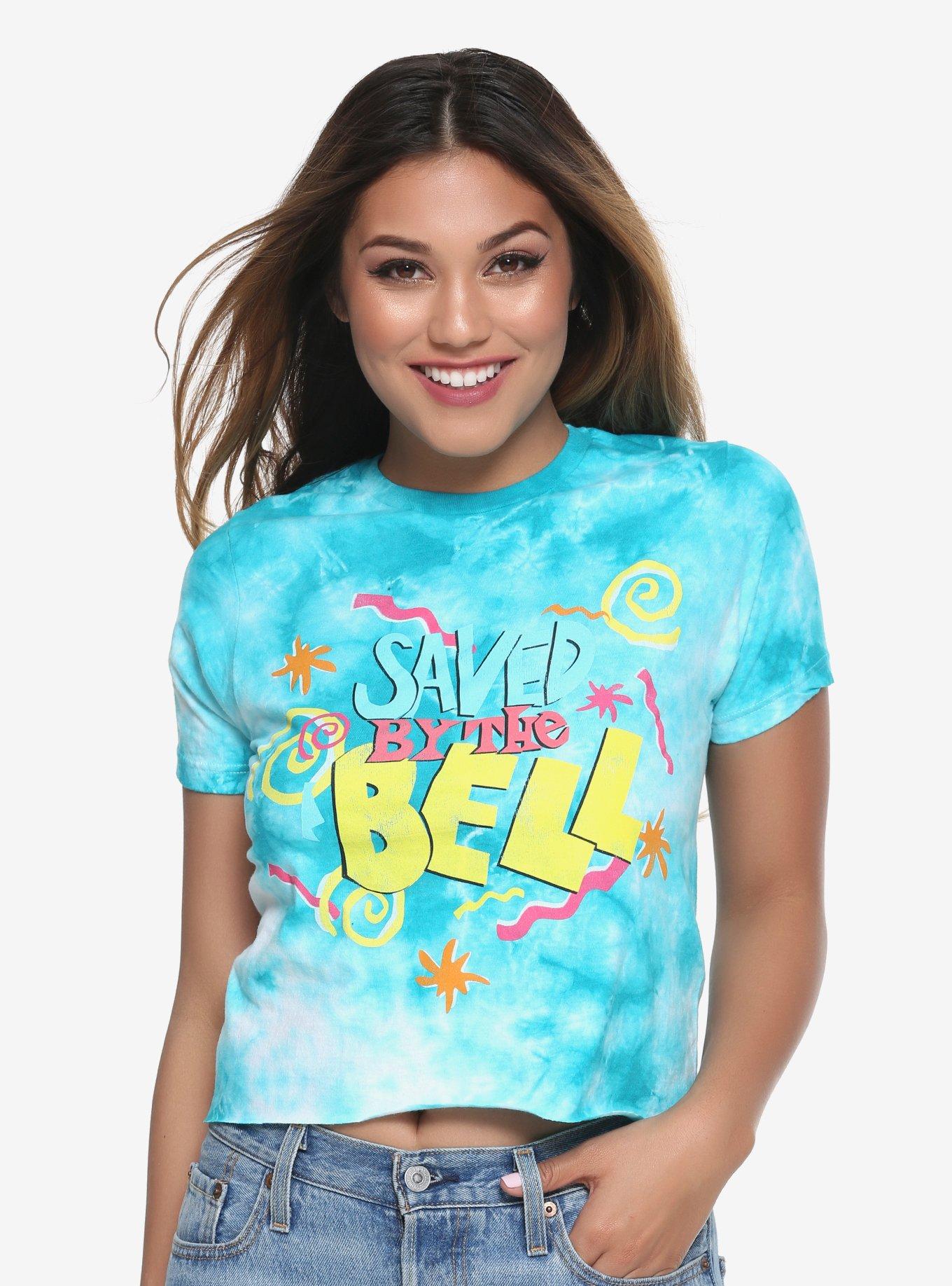 Saved By The Bell Tie Dye Girls Crop T-Shirt, TIE DYE, hi-res