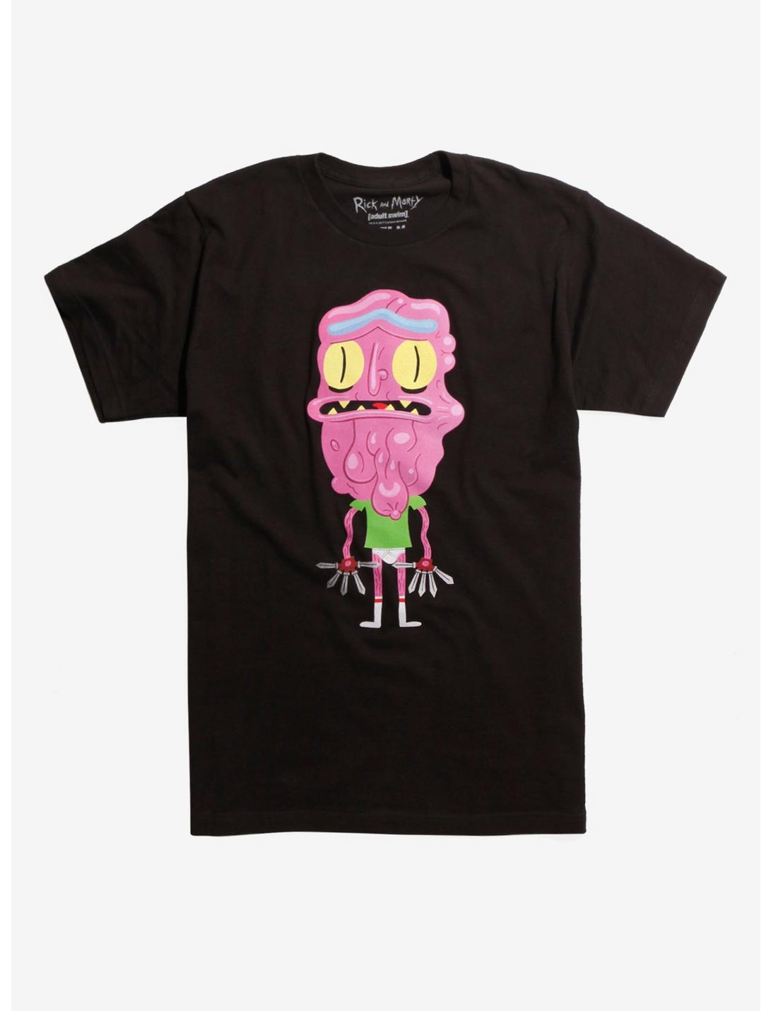 Rick And Morty Scary Terry Underwear T-Shirt, BLACK, hi-res
