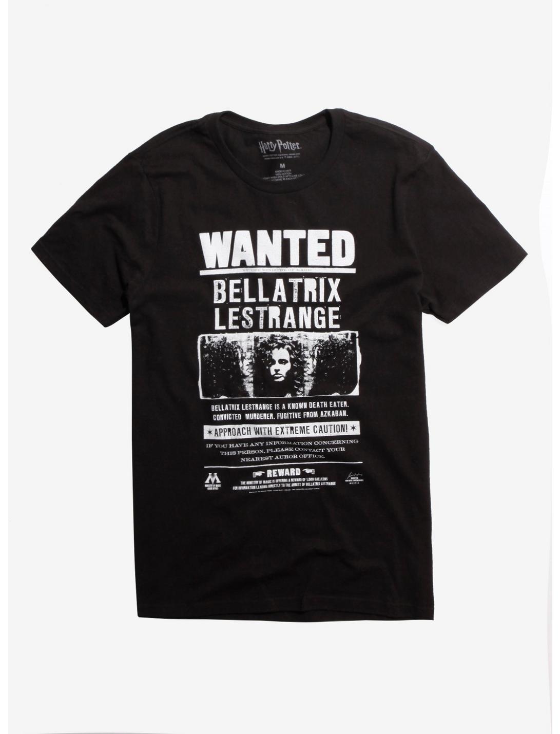 Harry Potter Bellatrix Wanted T-Shirt, BLACK, hi-res