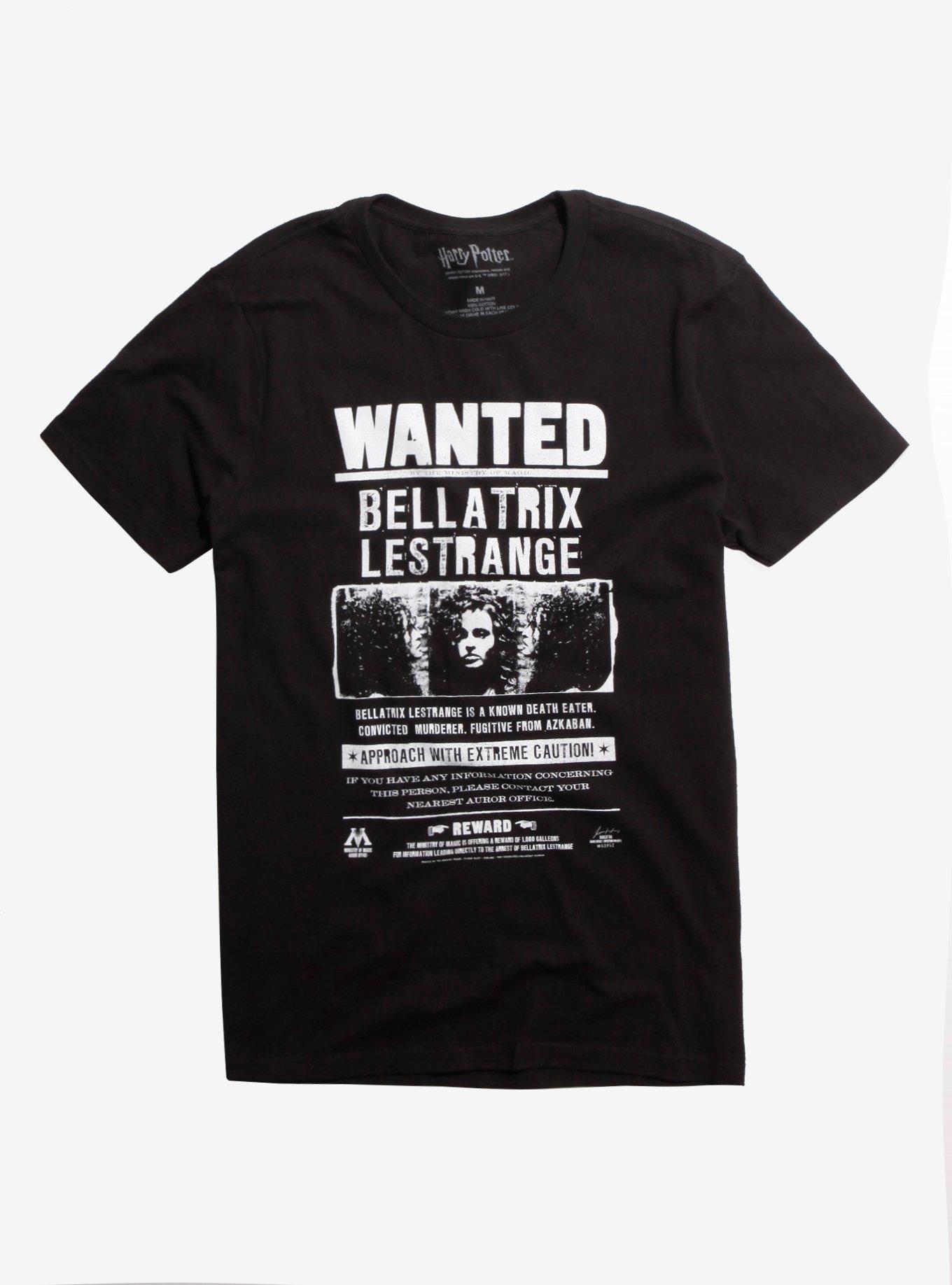 Harry Potter Bellatrix Wanted T-Shirt, BLACK, hi-res
