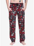 Marvel Deadpool Logos Guys Pajama Pants, MULTI, hi-res