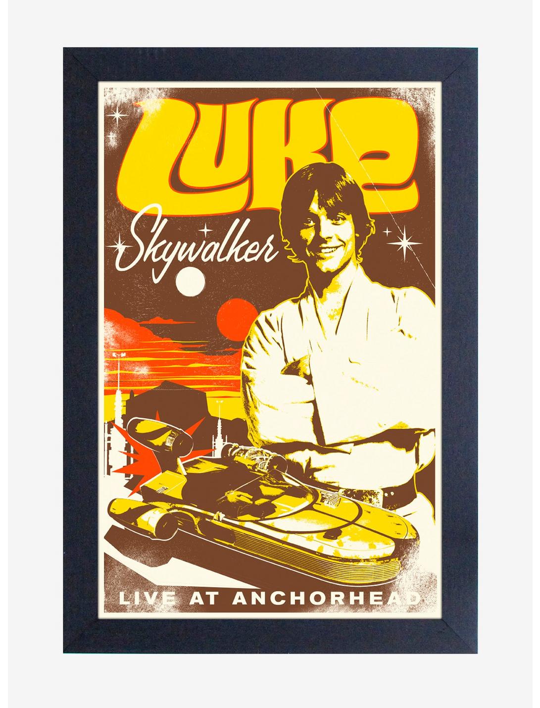 Star Wars Luke Skywalker Anchorhead Framed Poster, , hi-res