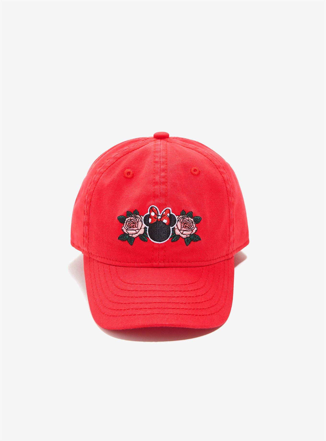 Disney Minnie Mouse Red Flower Toddler Dad Hat - BoxLunch Exclusive, , hi-res