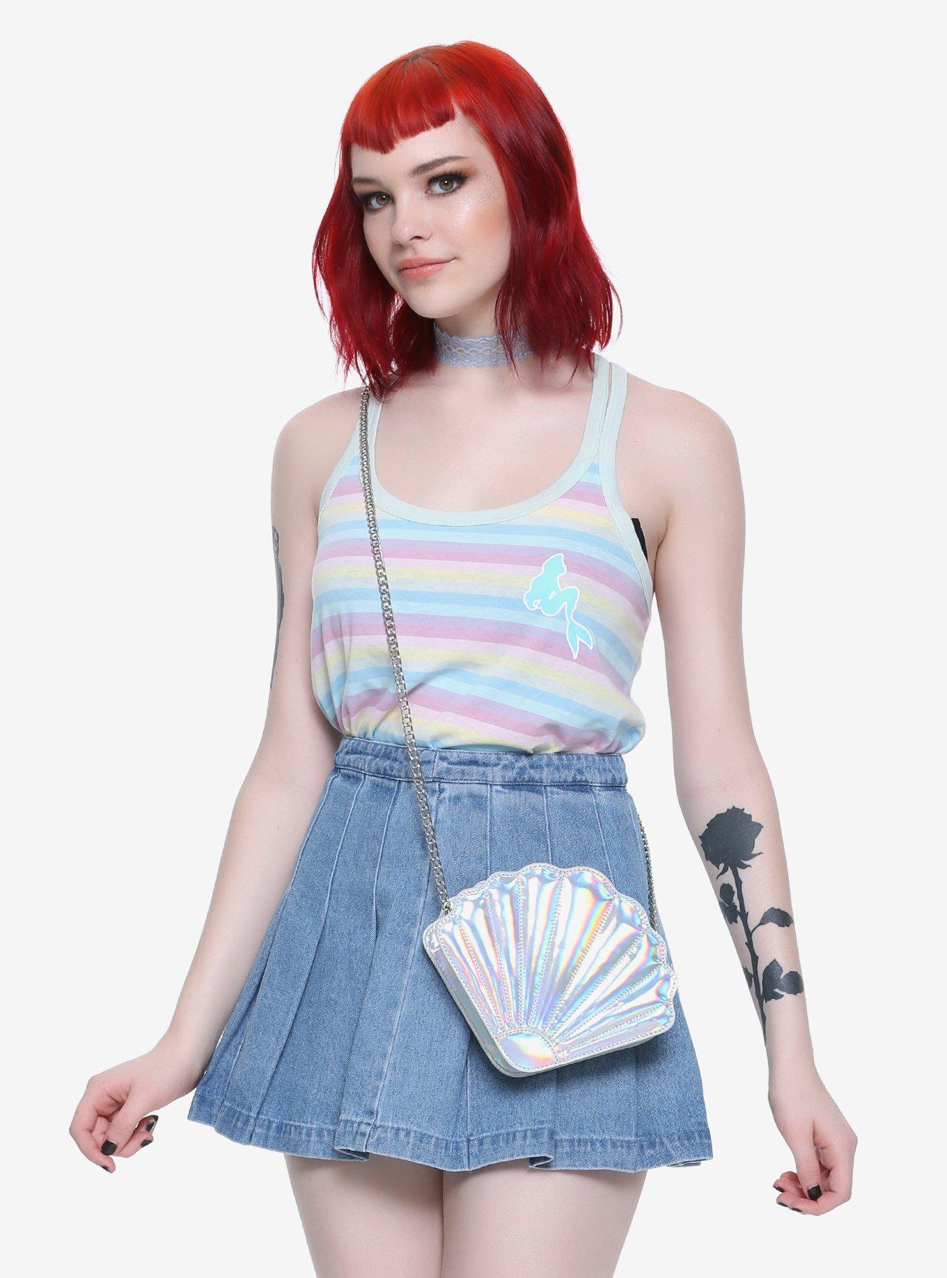 Seashell Holographic Crossbody Bag, , hi-res