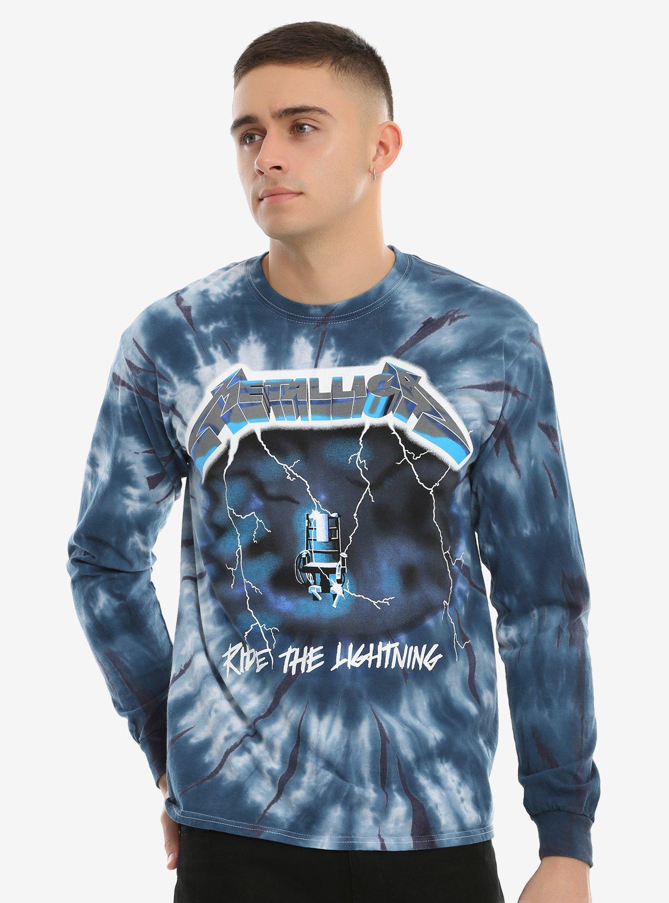 Metallica Ride The Lightning Tie Dye Long-Sleeve T-Shirt | Hot Topic