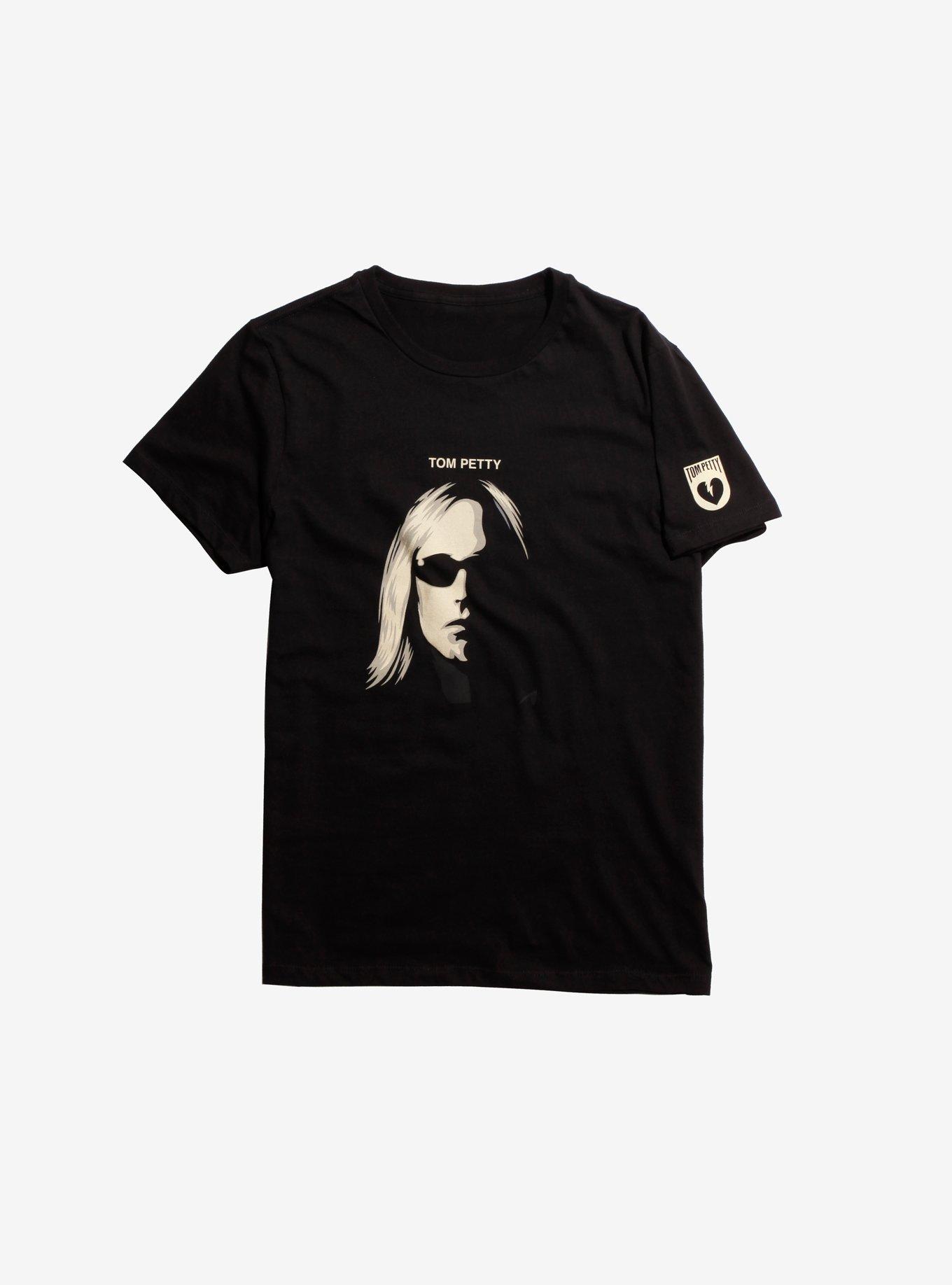 Tom Petty Half Face T-Shirt, BLACK, hi-res