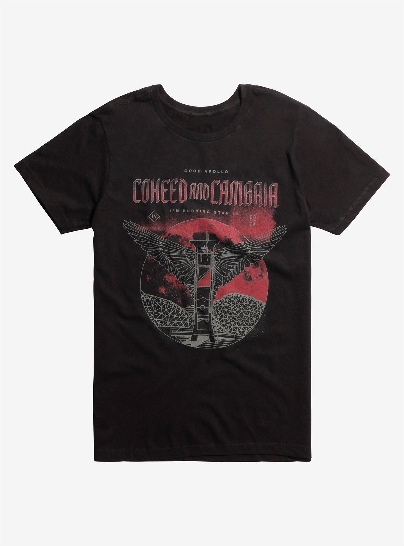 Coheed And Cambria Death Moon T-Shirt, BLACK, hi-res