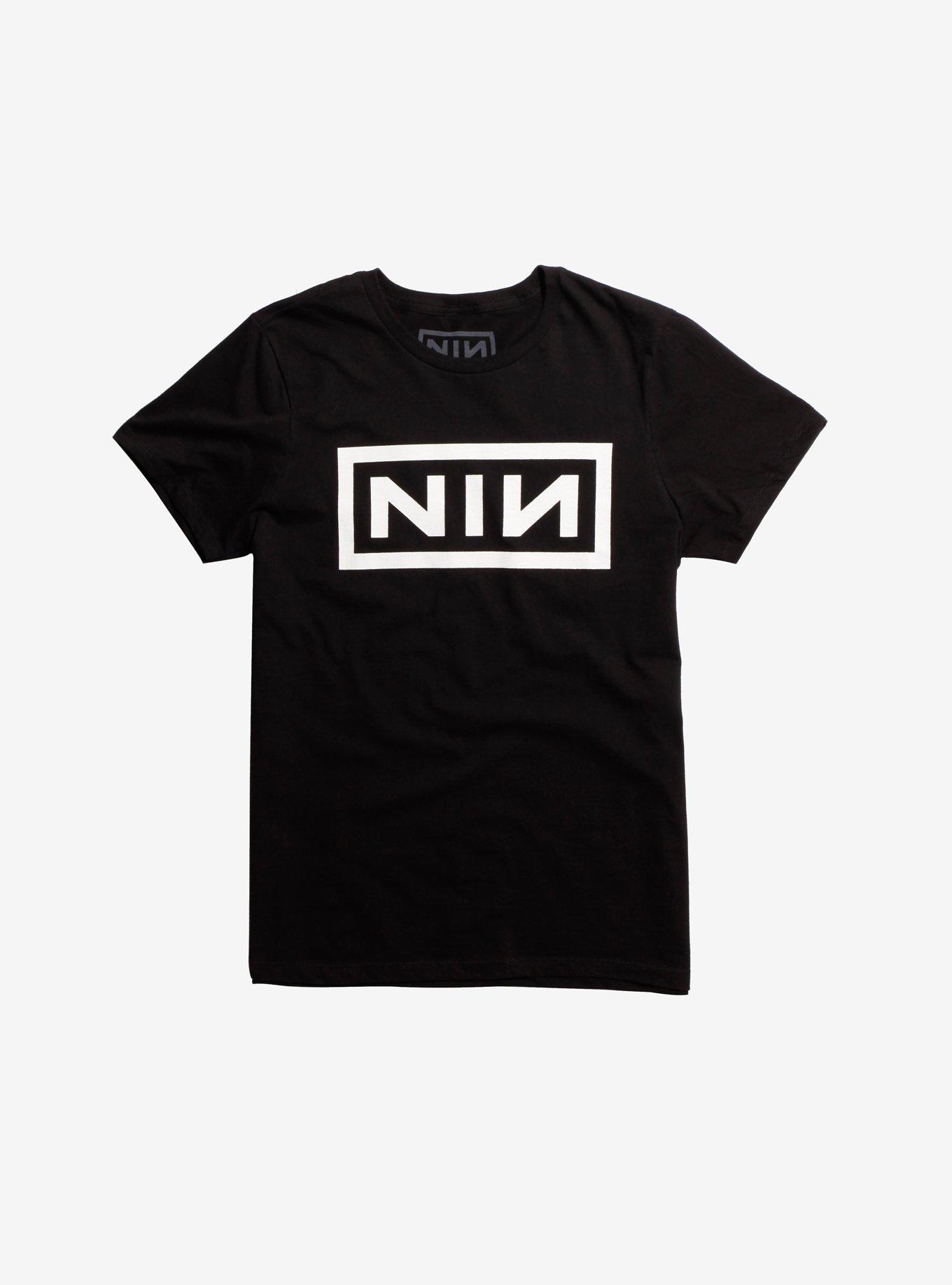 Nine Inch Nails Logo T-Shirt, BLACK, hi-res