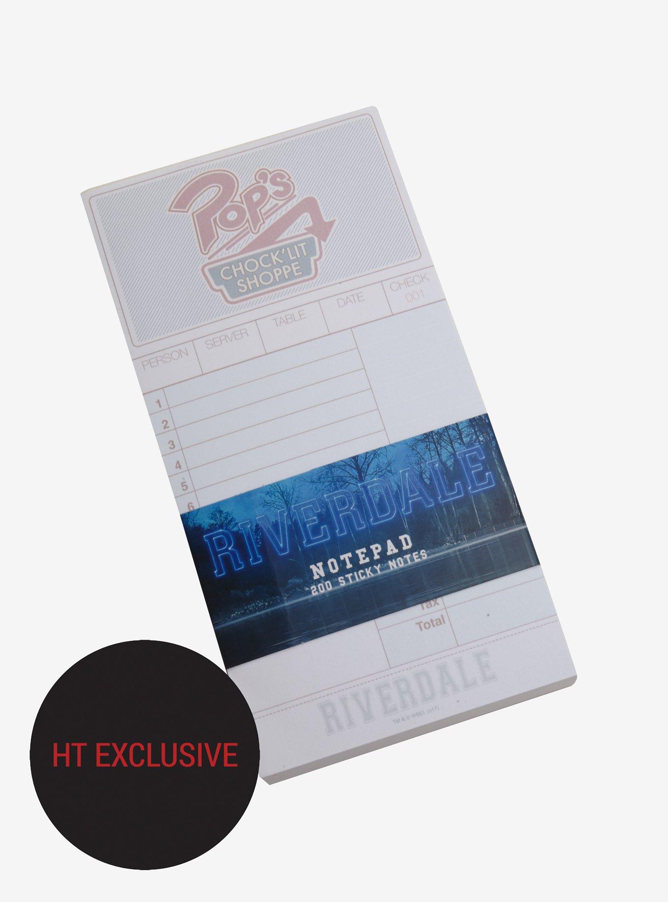 Riverdale Pop's Chock'lit Shoppe Diner Ticket Notepad Hot Topic Exclusive, , hi-res