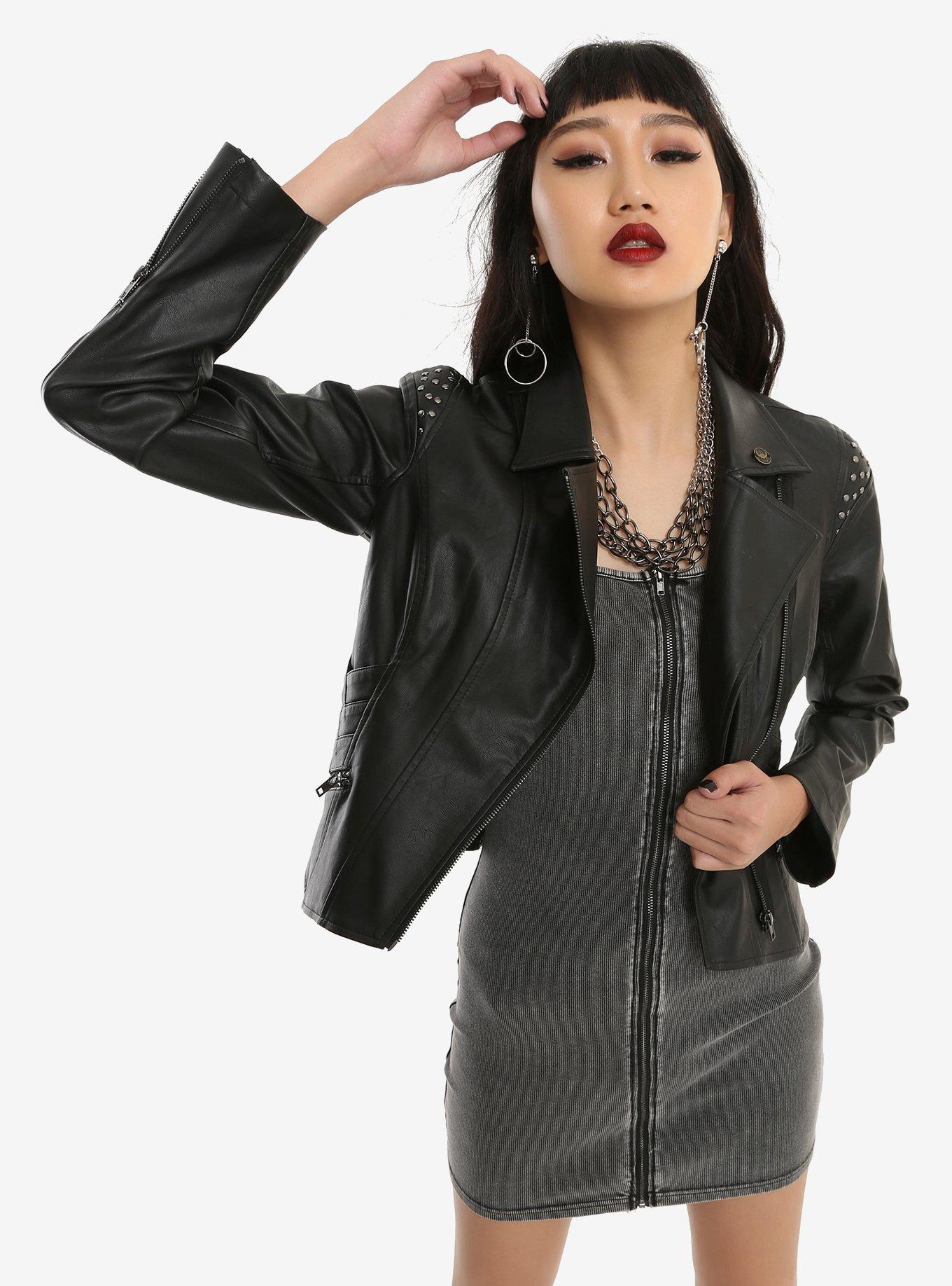 Her Universe Marvel Loki Black Faux Leather Jacket, BLACK, hi-res