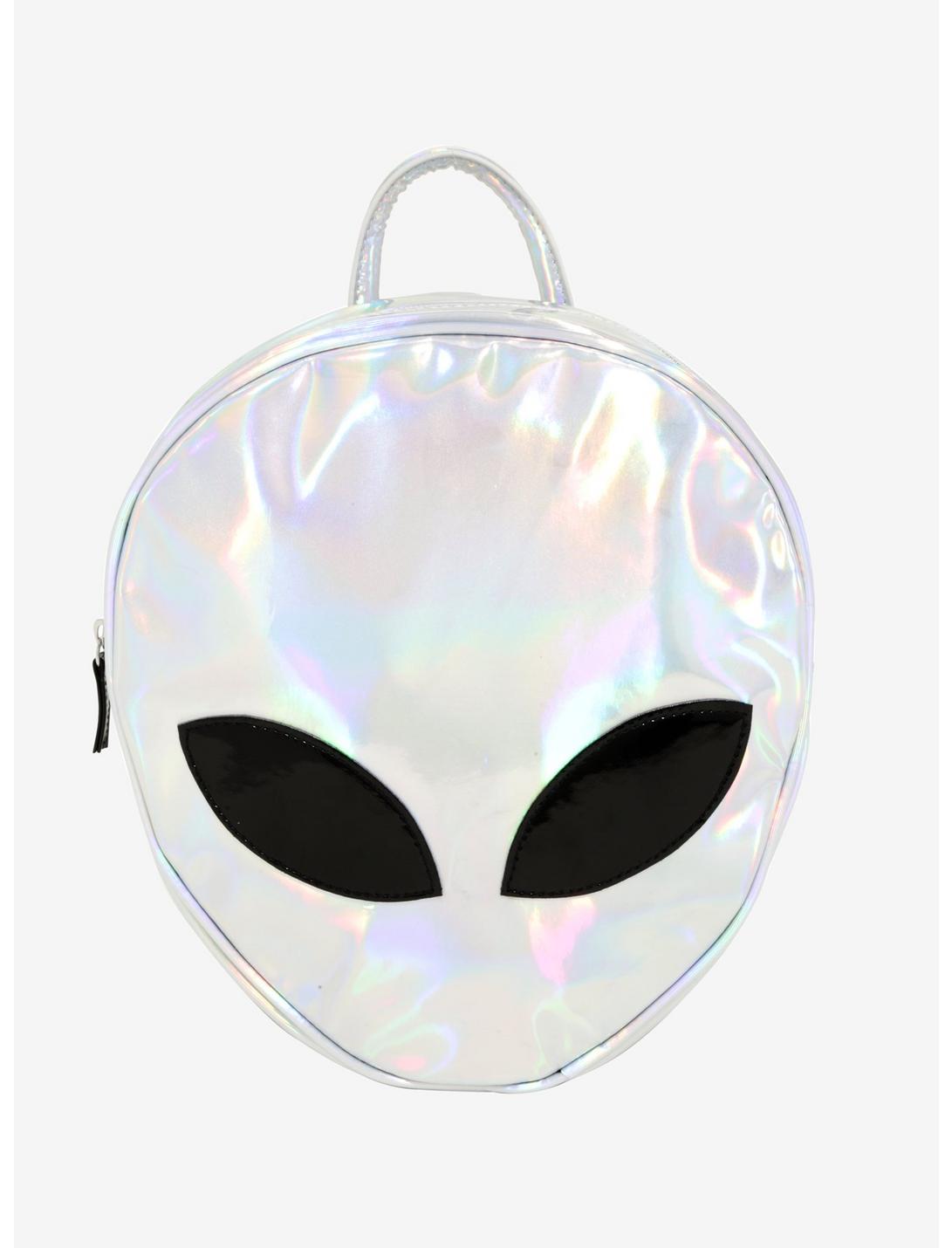 Iridescent Alien Head Backpack, , hi-res