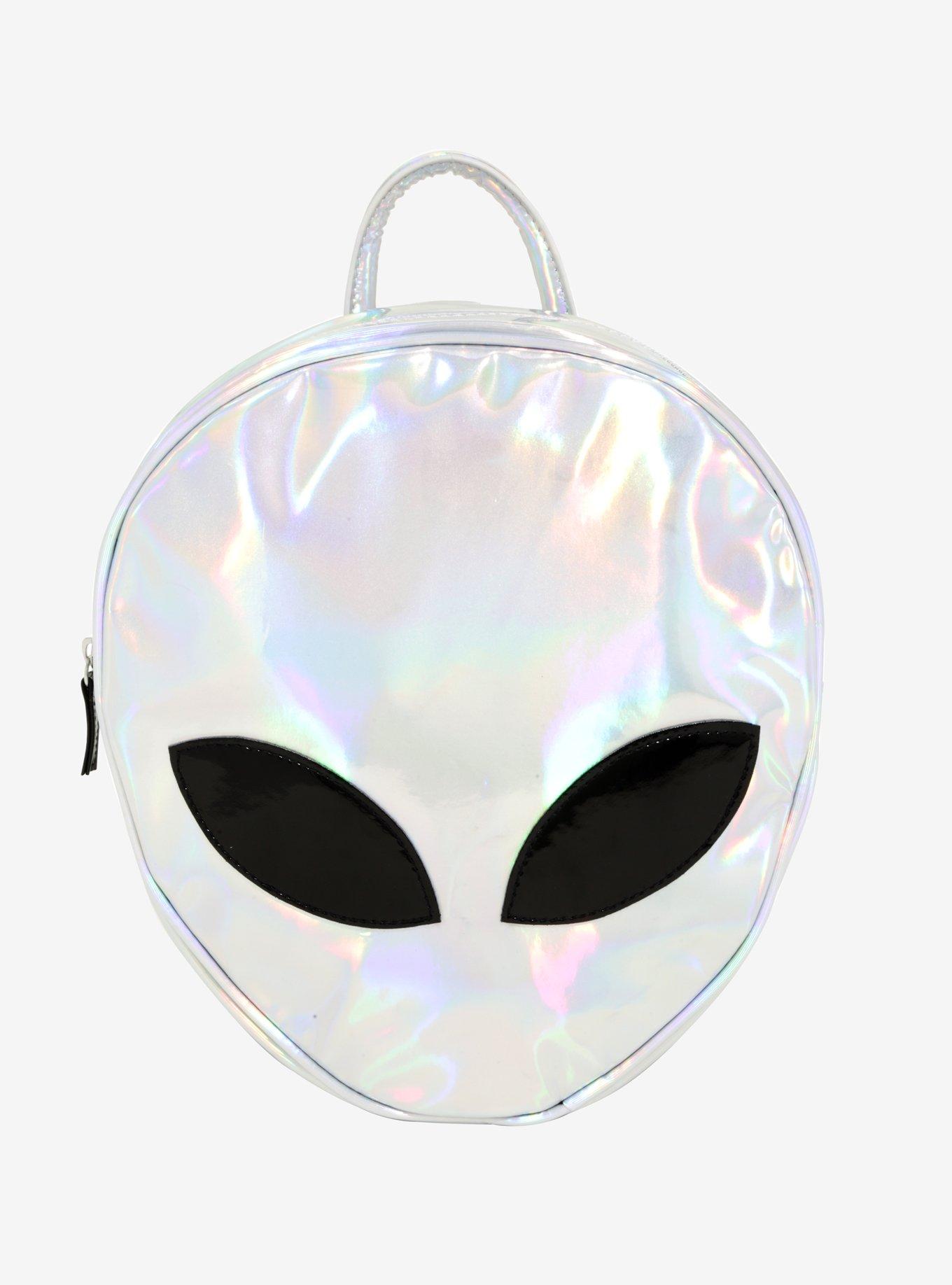 Iridescent Alien Head Backpack, , hi-res