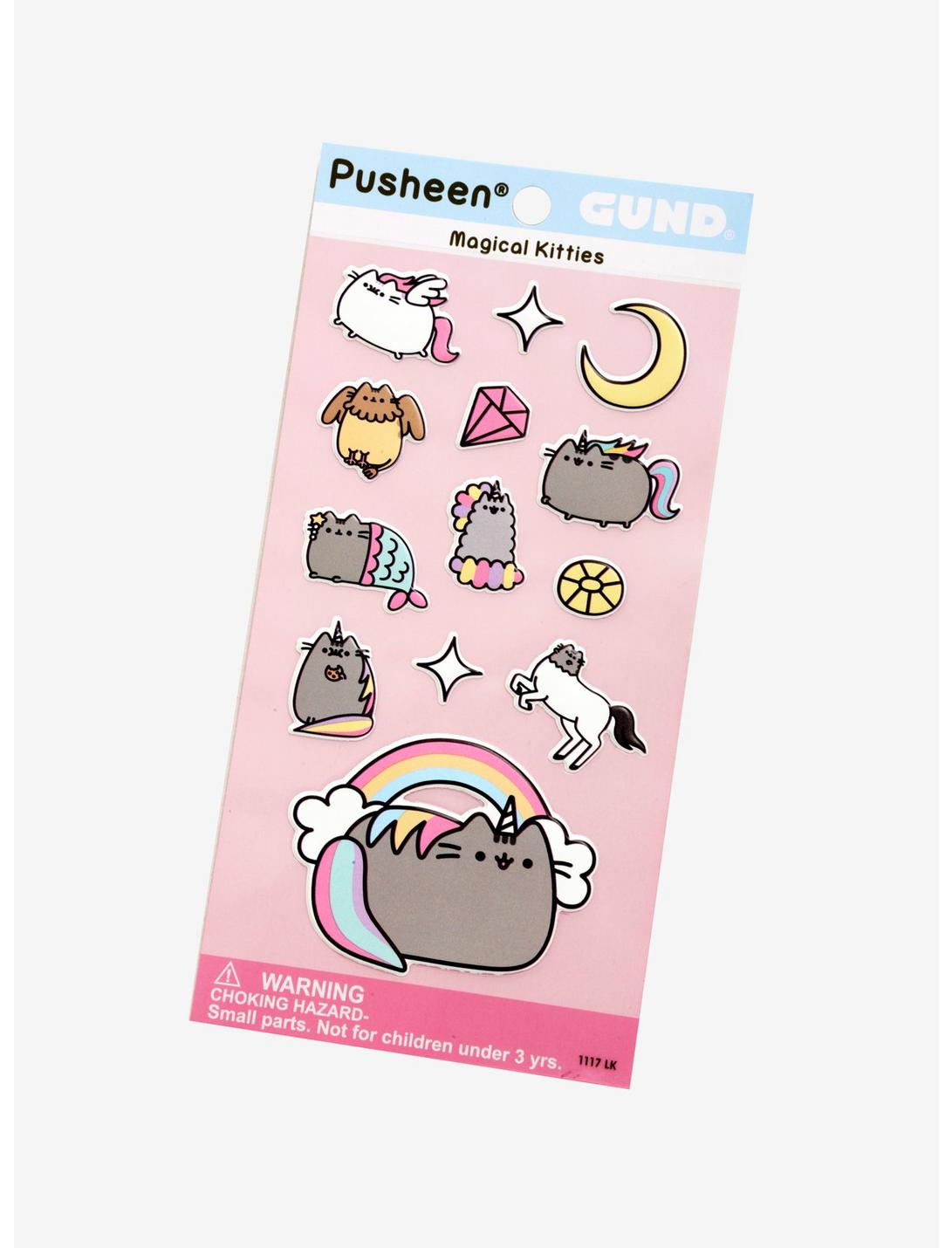 Pusheen Magical Kitty Puffy Stickers, , hi-res