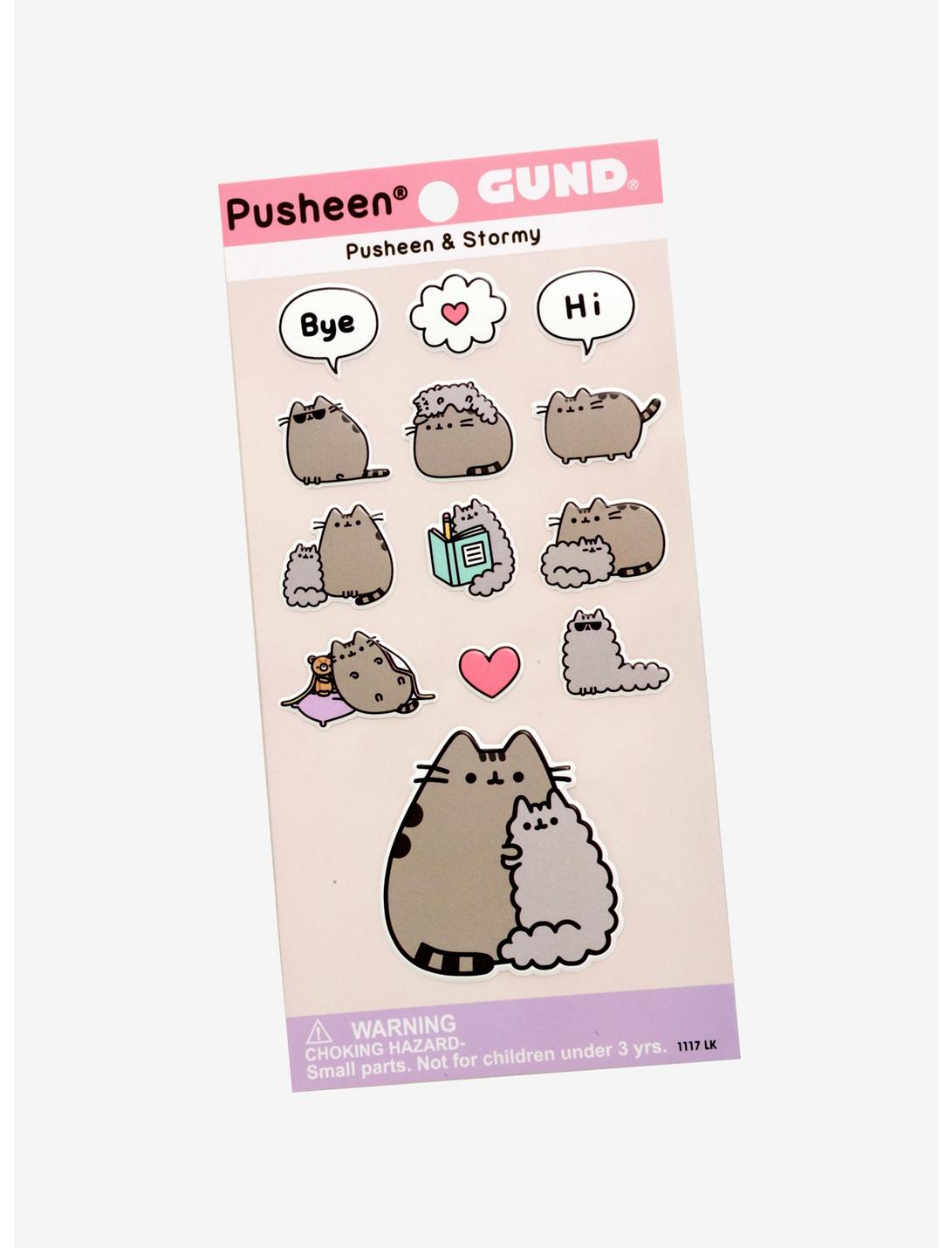 Pusheen And Stormy Puffy Stickers, , hi-res