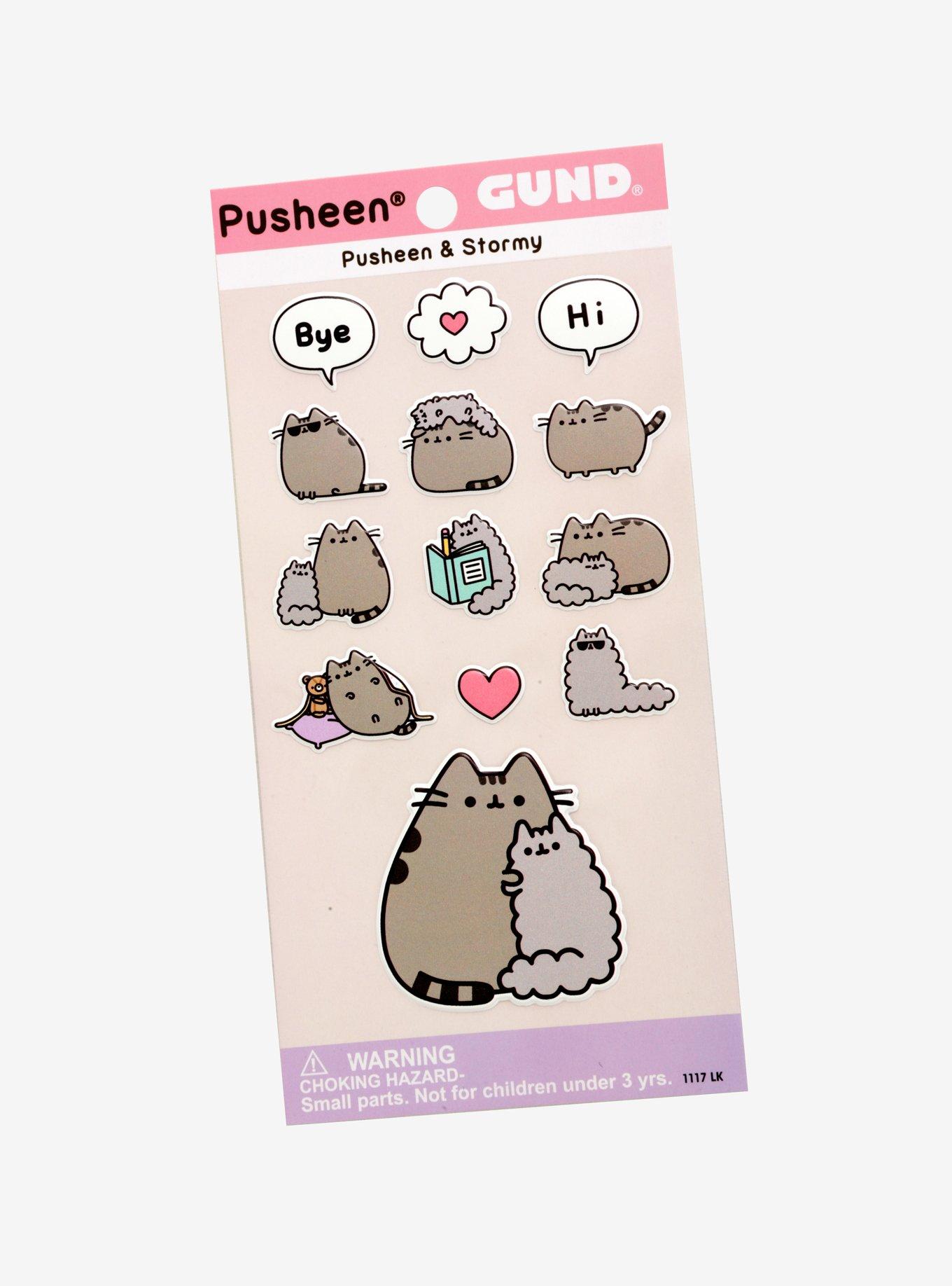 Pusheen And Stormy Puffy Stickers, , hi-res