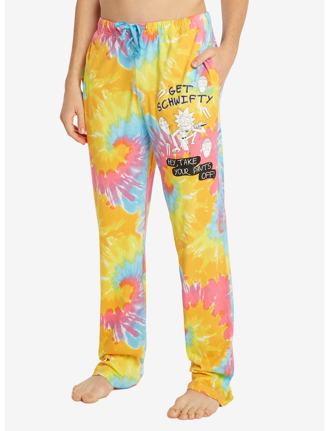 Rick And Morty Tie Dye Guys Pajama Pants, TIE DYE, hi-res