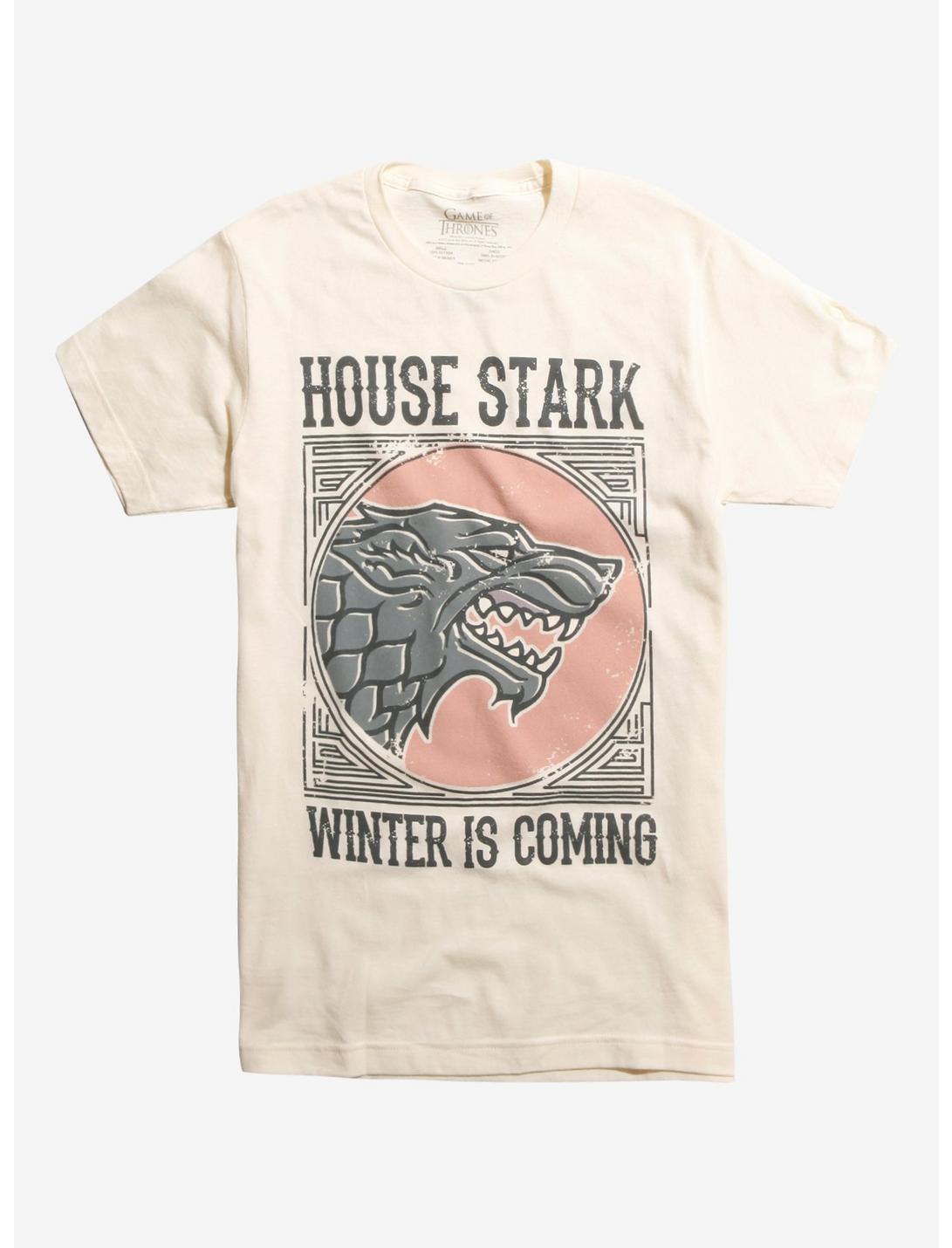 Game Of Thrones House Stark T-Shirt, WHITE, hi-res