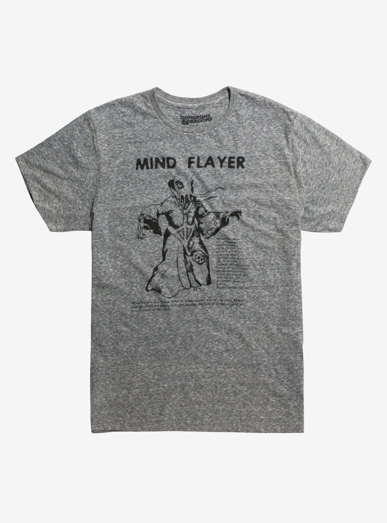 Dungeons & Dragons Mind Flayer T-Shirt, GREY, hi-res