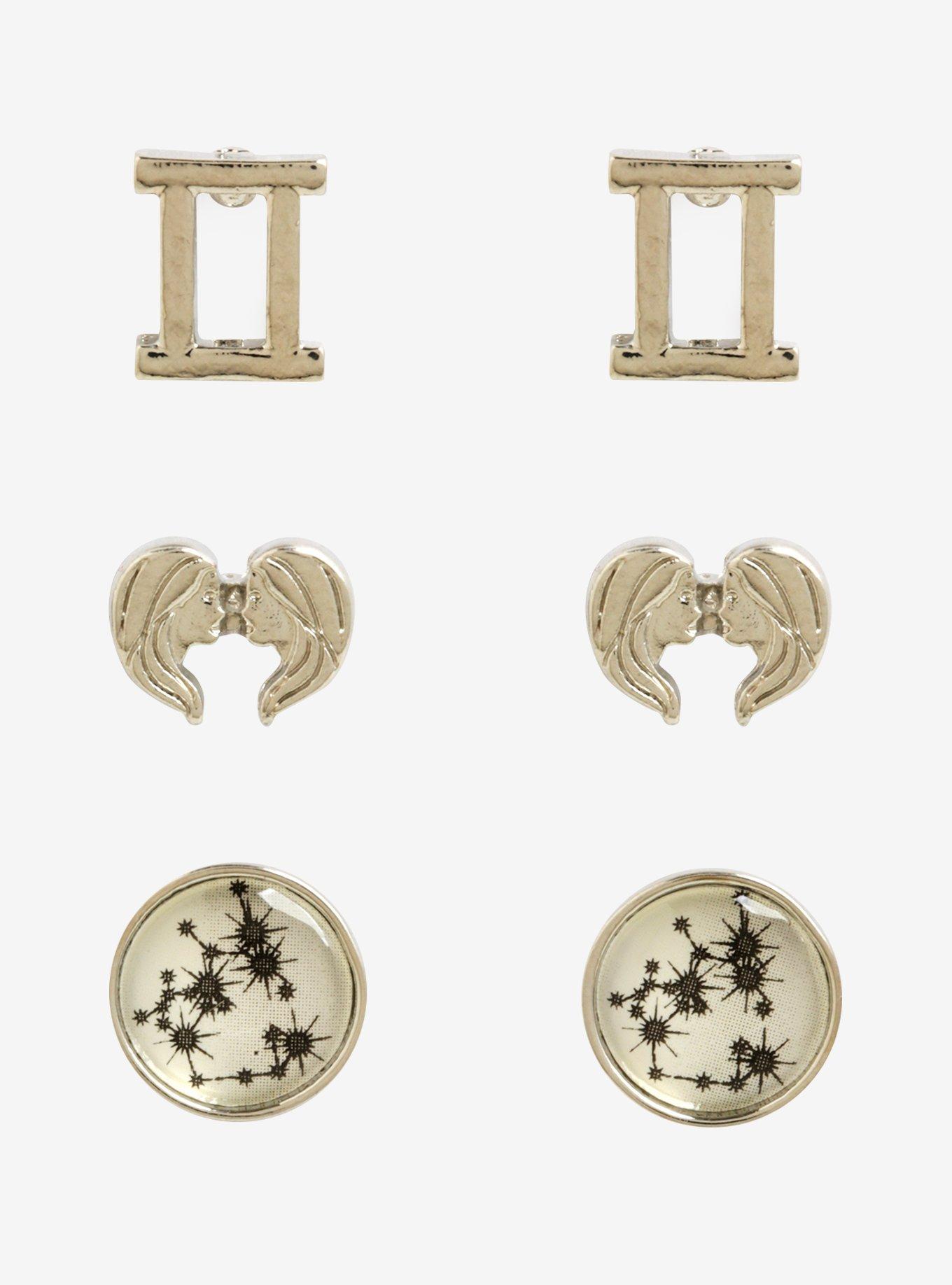 Gemini Zodiac Earring Set, , hi-res